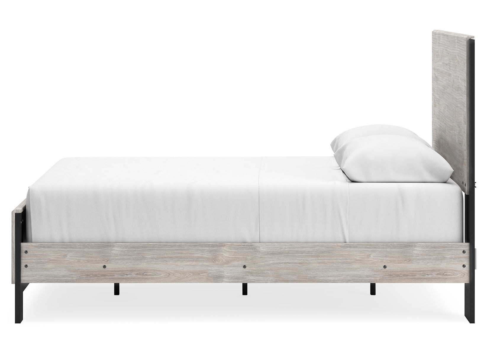 Vessalli Queen Panel Bed with Mirrored Dresser, Chest and 2 Nightstands