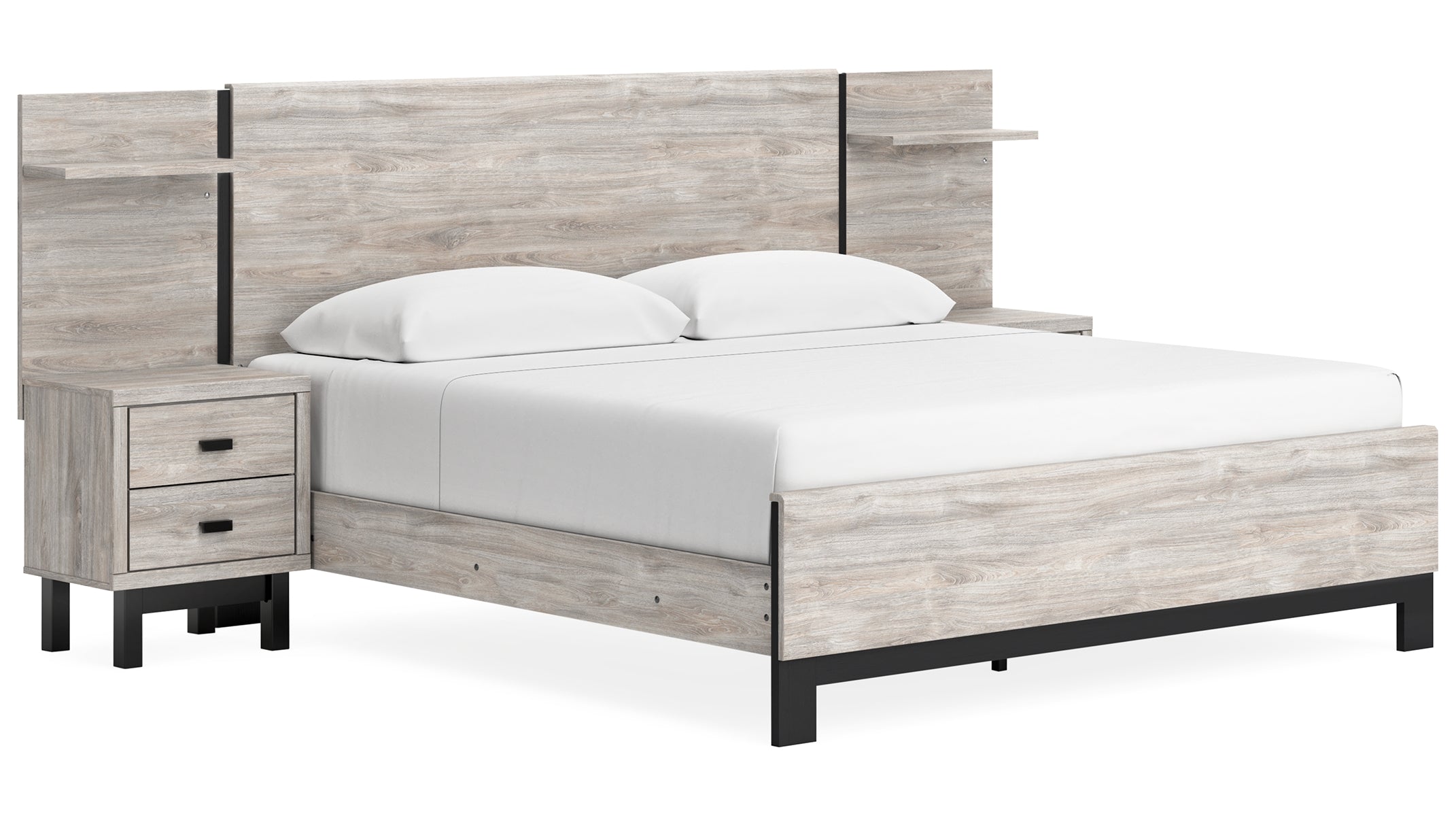 Vessalli King Panel Bed with Dresser