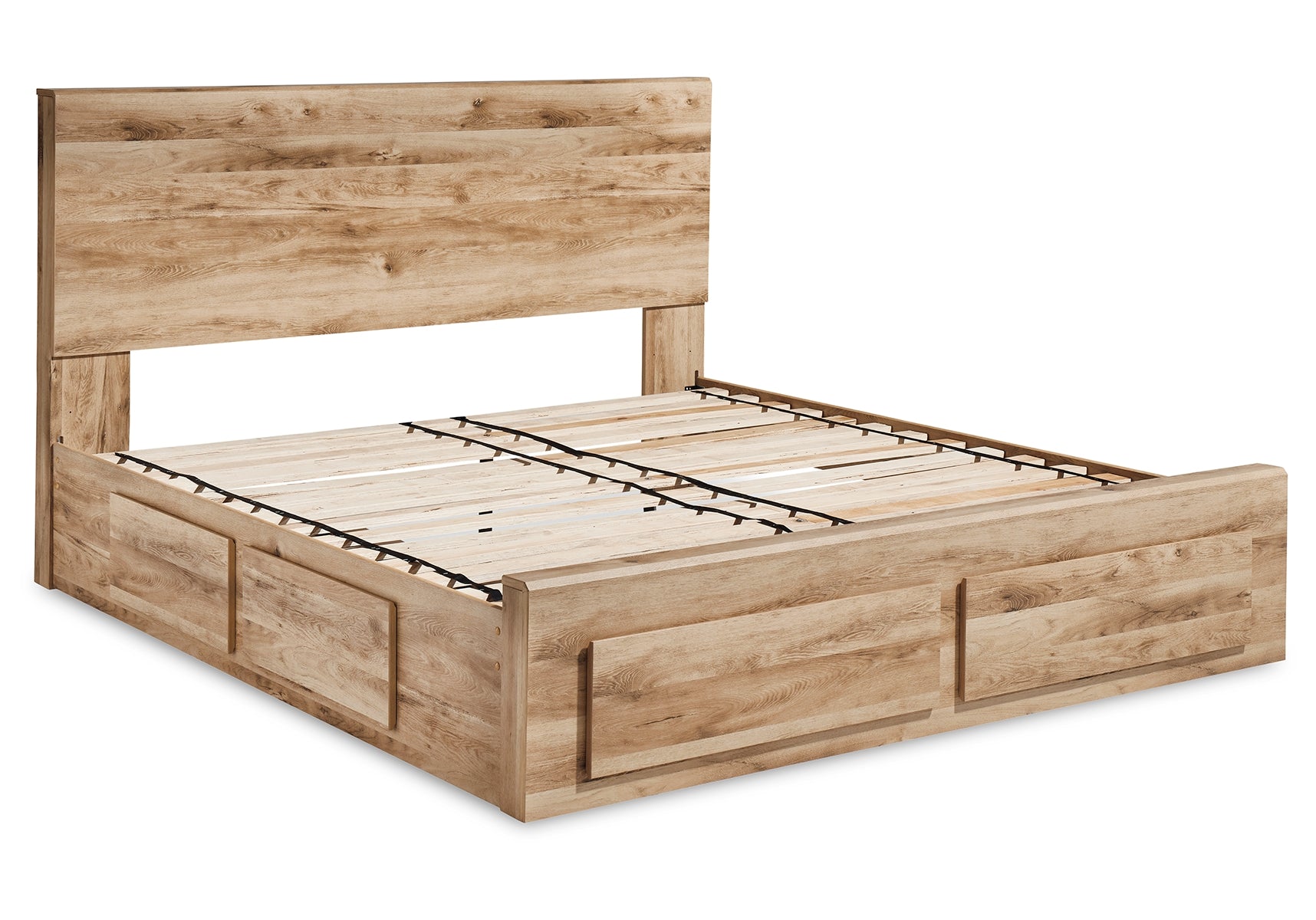 Hyanna King Panel Storage Bed with 2 Under Bed Storage Drawer