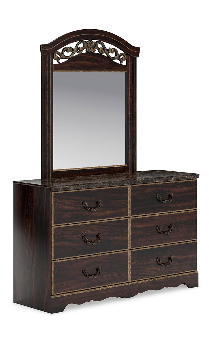 Glosmount Dresser and Mirror