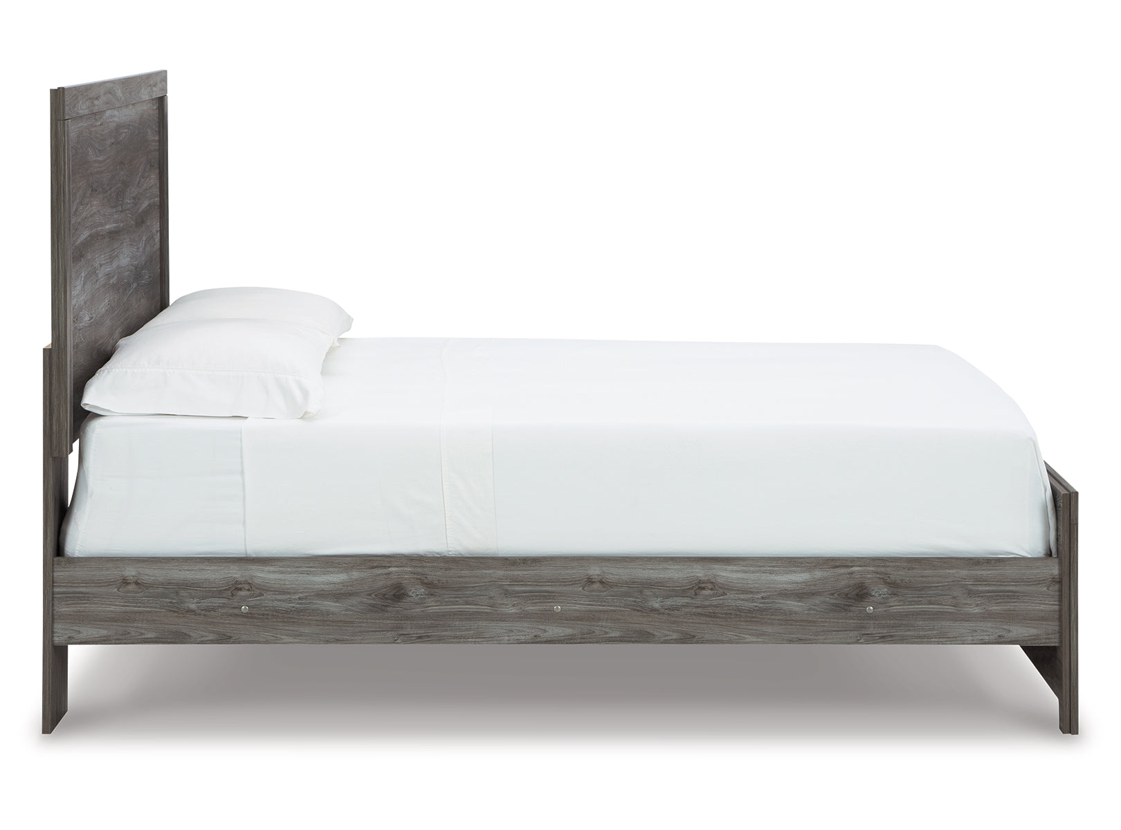 Bronyan Queen Panel Bed with Mirrored Dresser and 2 Nightstands