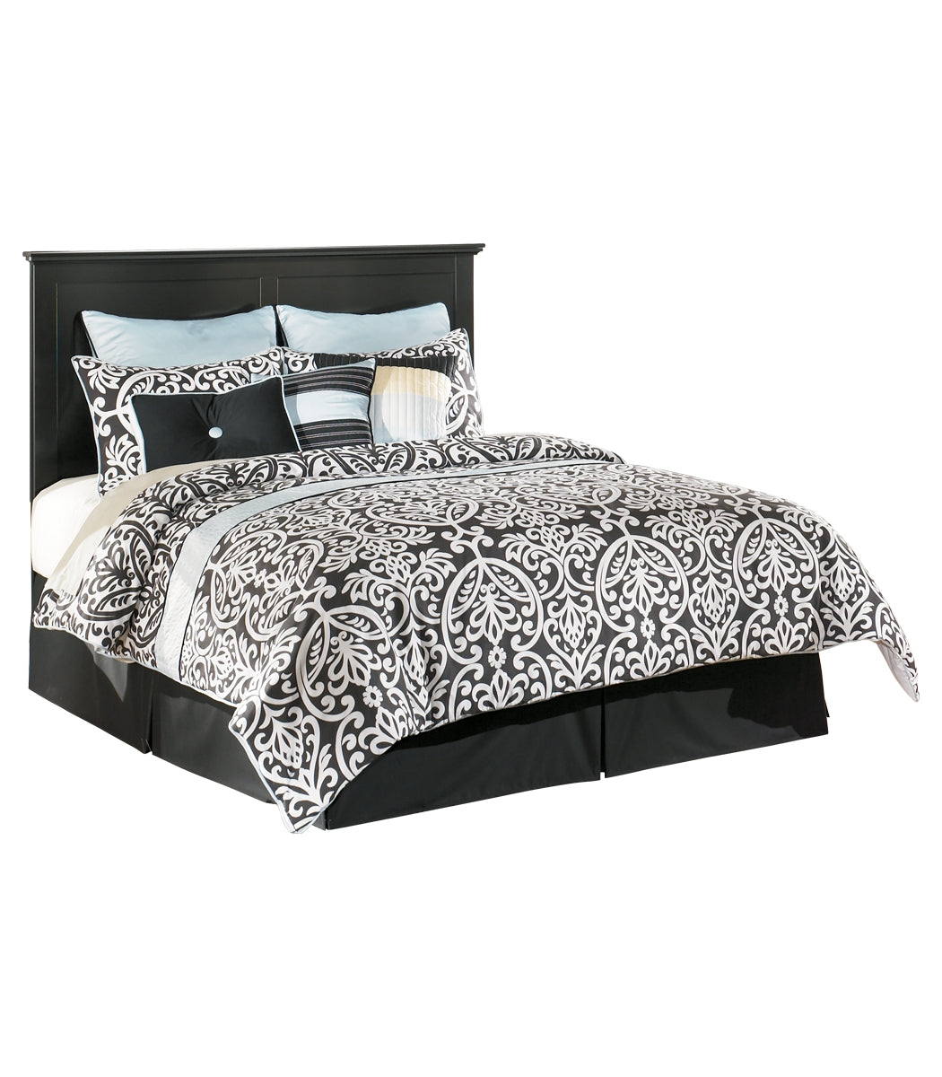 Maribel Queen/Full Panel Headboard Bed with Mirrored Dresser and Chest