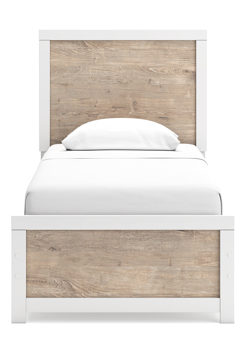 Charbitt Twin Panel Bed with Dresser and 2 Nightstands