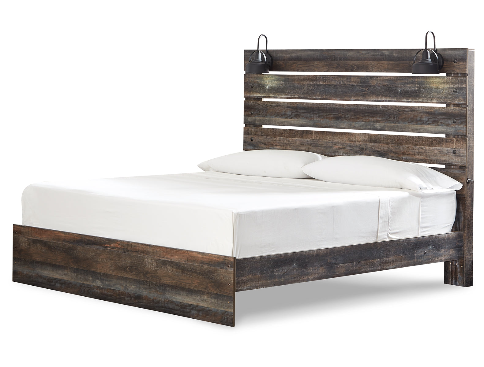 Drystan King Panel Bed with 2 Nightstands