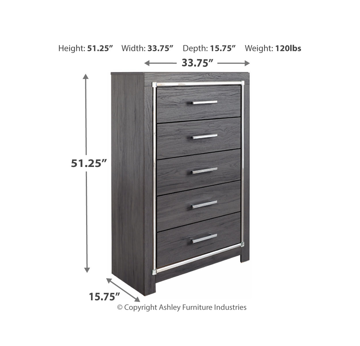 Lodanna Full Panel Bed with 2 Storage Drawers with Mirrored Dresser, Chest and 2 Nightstands