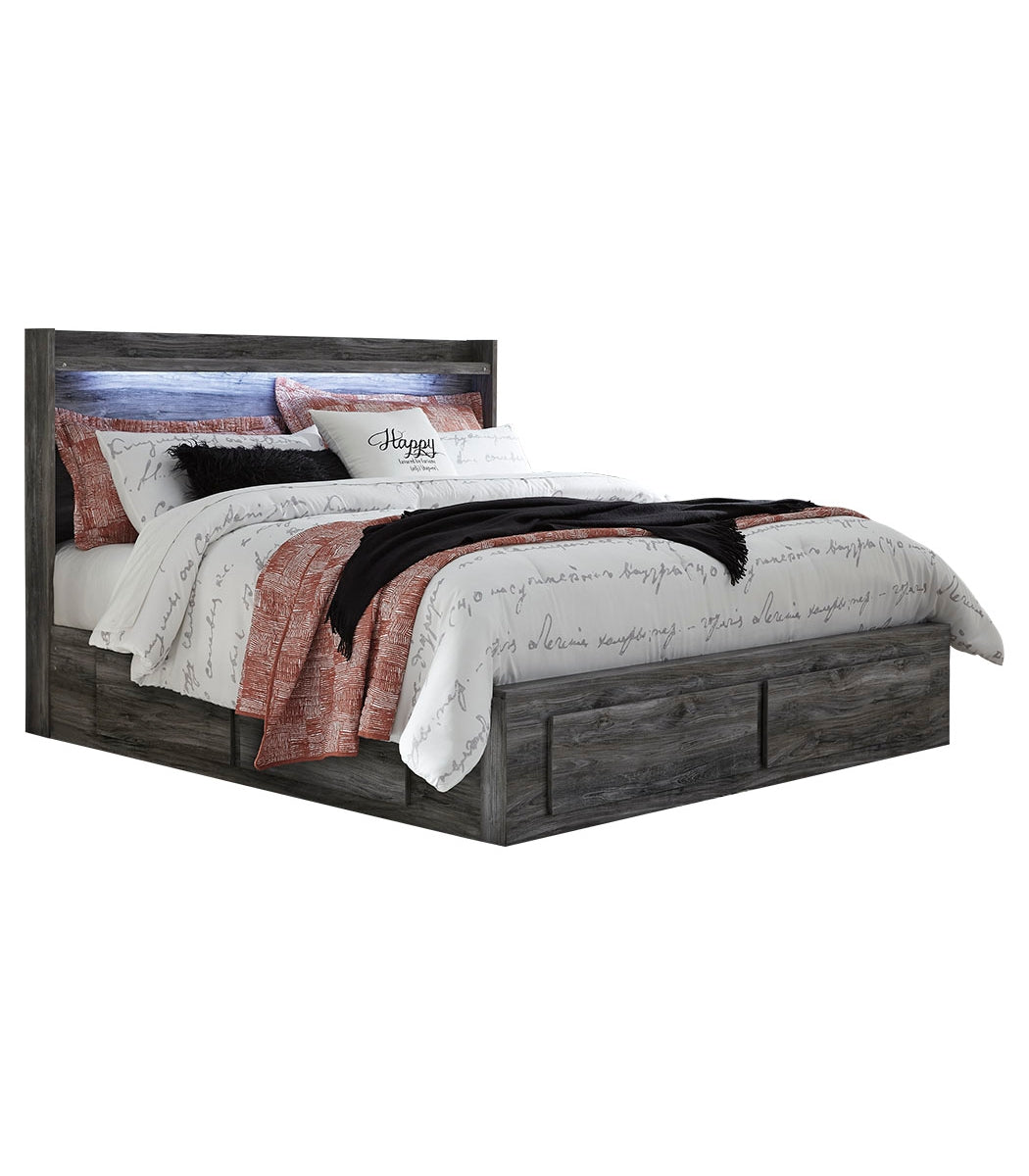 Baystorm King Panel Bed with 4 Storage Drawers