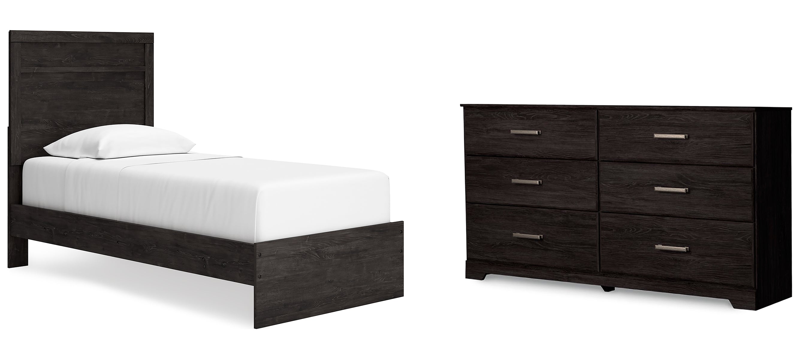 Belachime Twin Panel Bed with Dresser