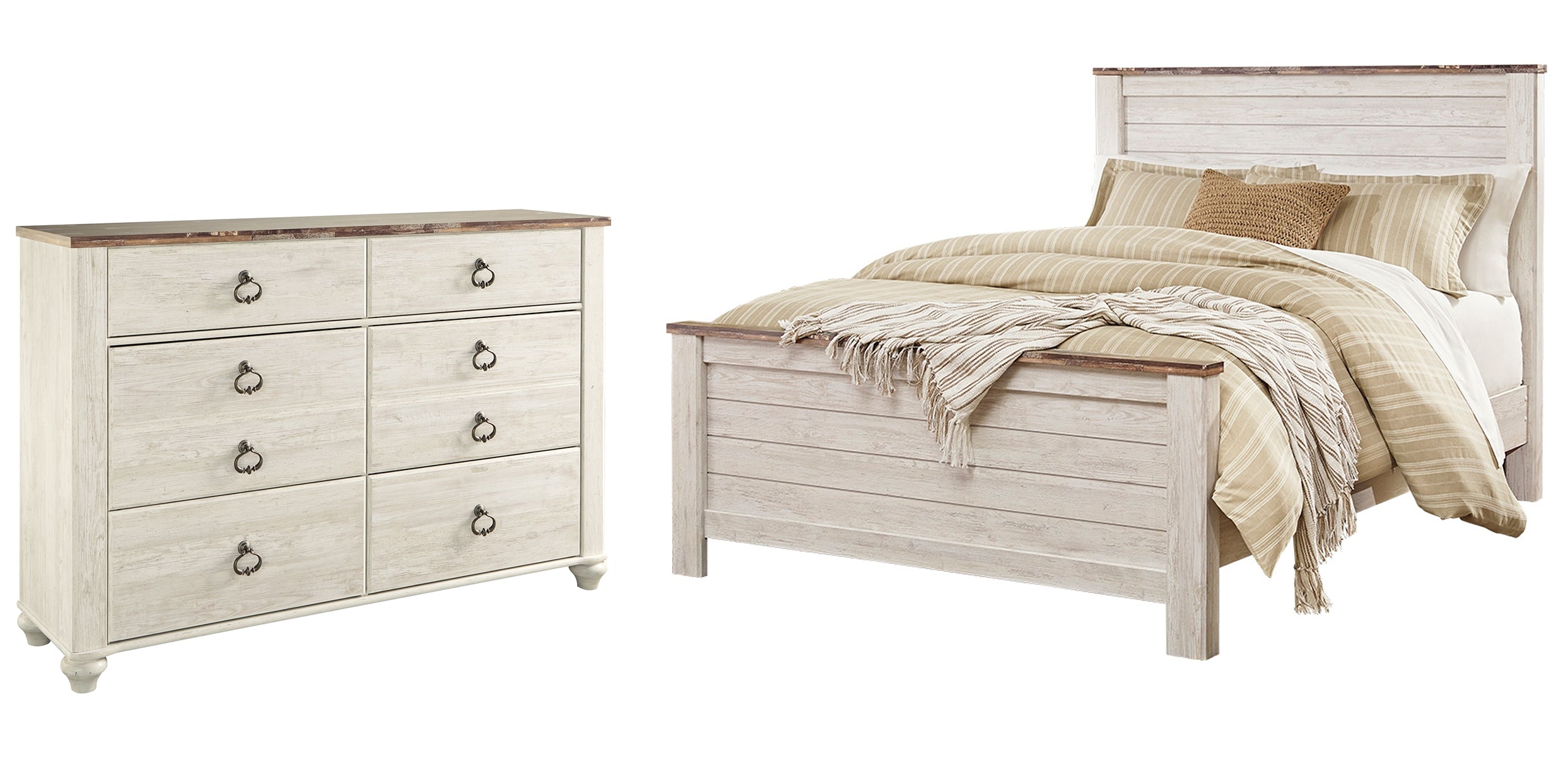 Willowton Queen Panel Bed with Dresser