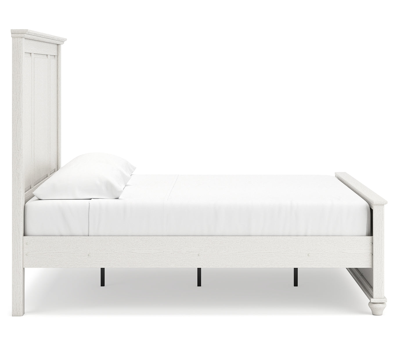 Grantoni King Panel Bed with Mirrored Dresser, Chest and Nightstand