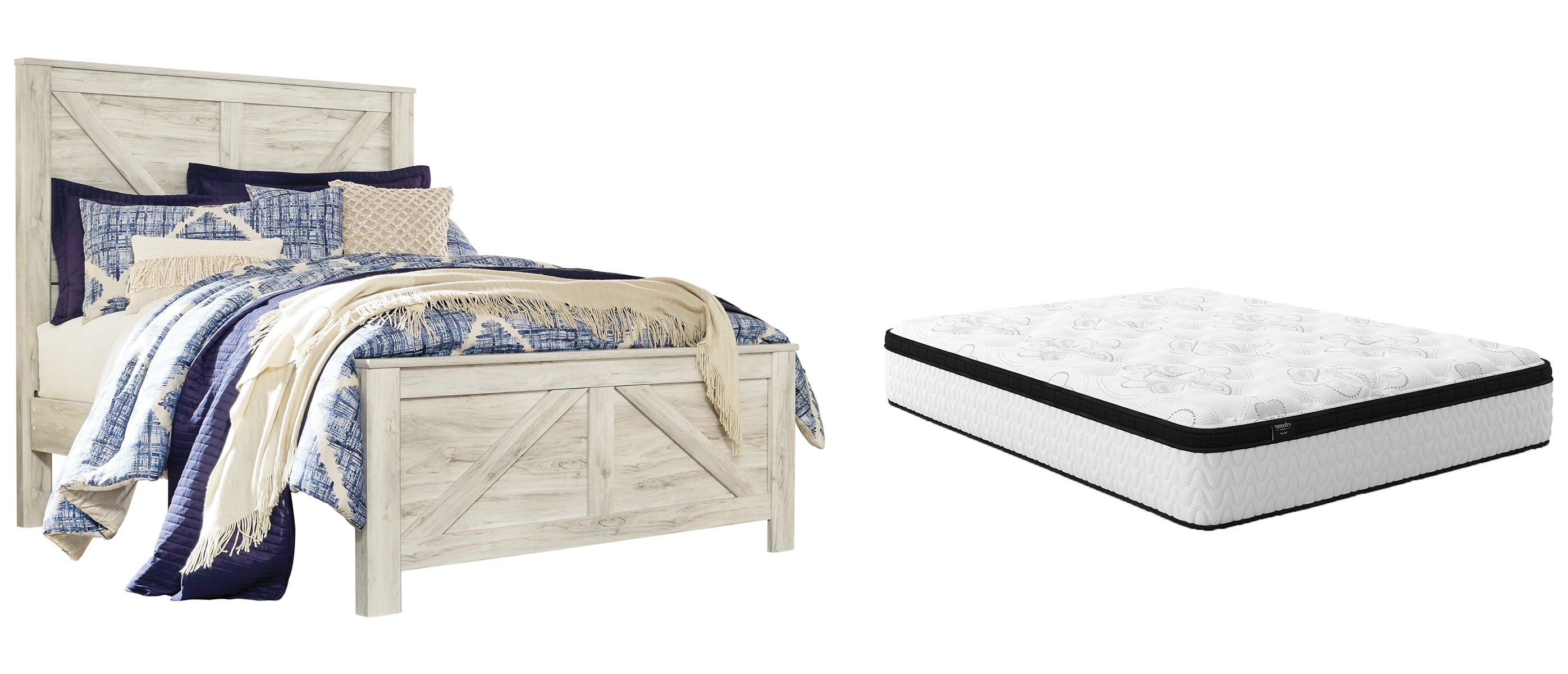 Bellaby Queen Panel Bed with Mattress