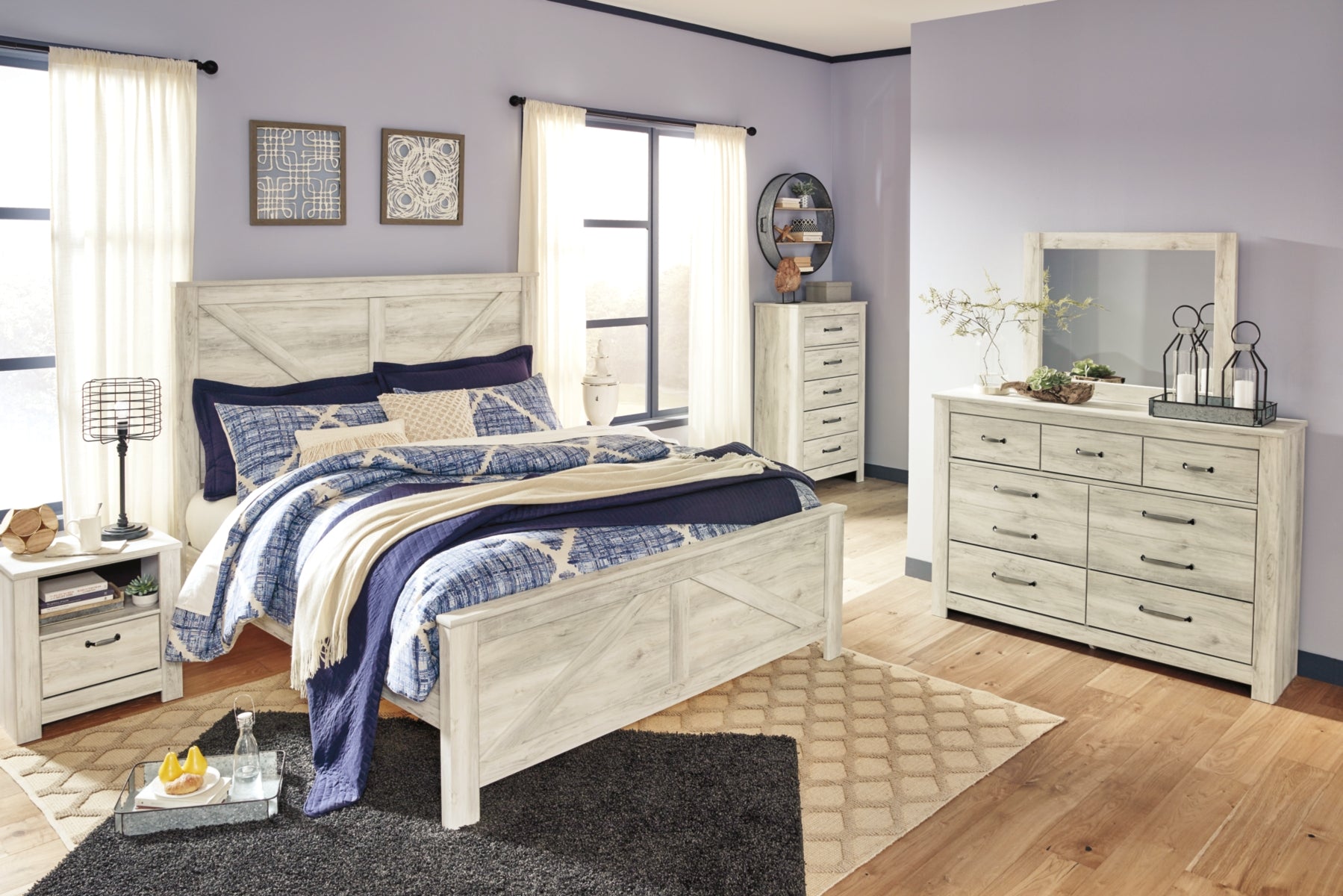 Bellaby King Crossbuck Panel Bed