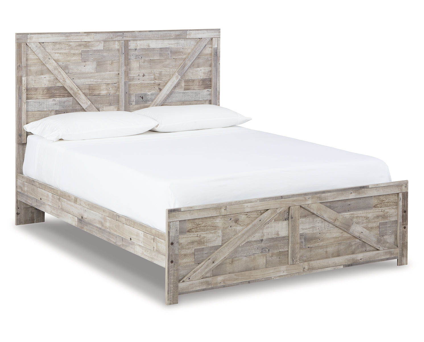 Hodanna Queen Crossbuck Panel Bed with Dresser