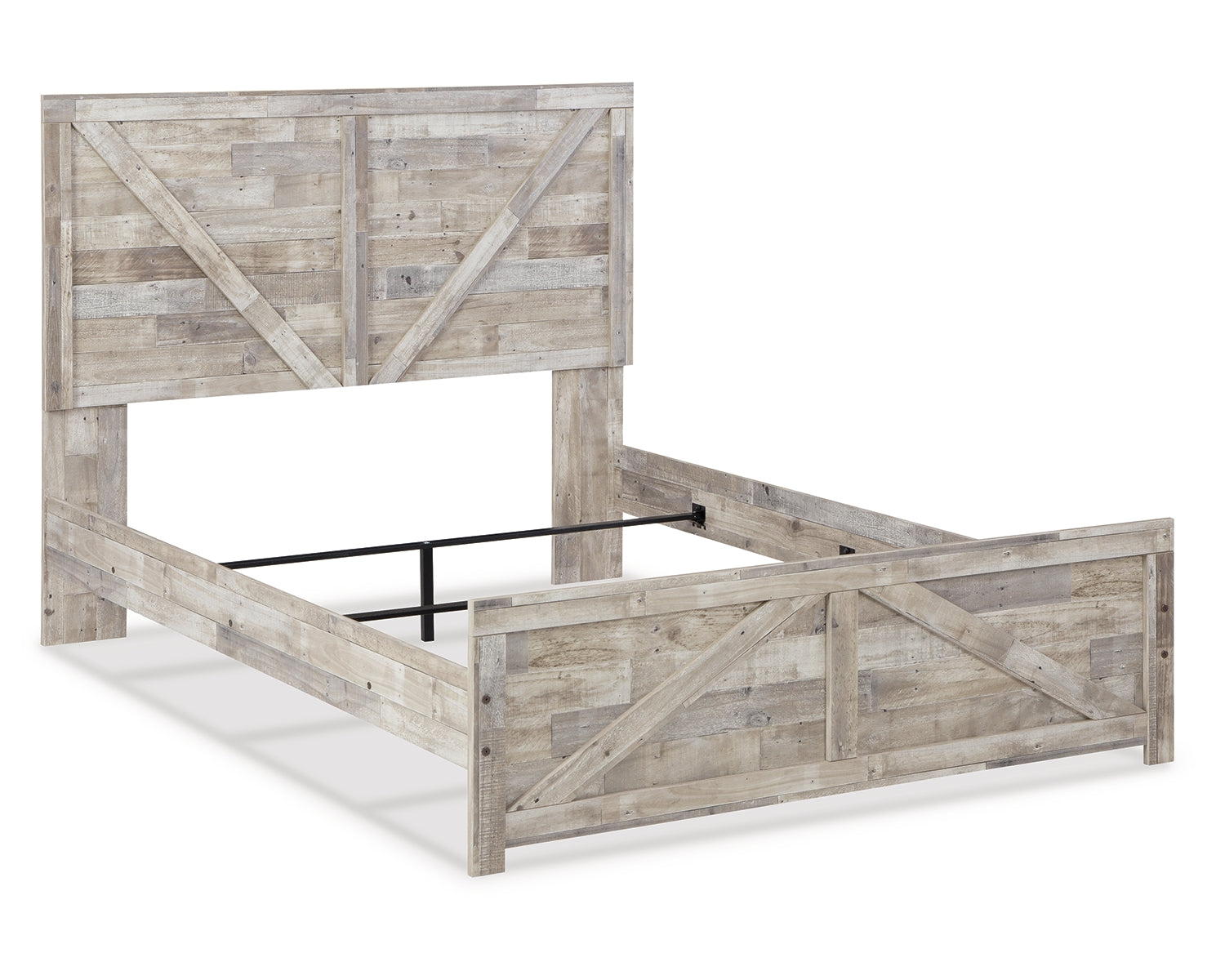Hodanna Queen Crossbuck Panel Bed with Dresser