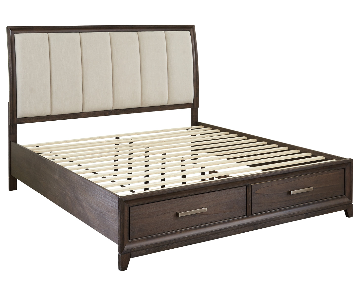 Brueban Queen Panel Bed with 2 Storage Drawers