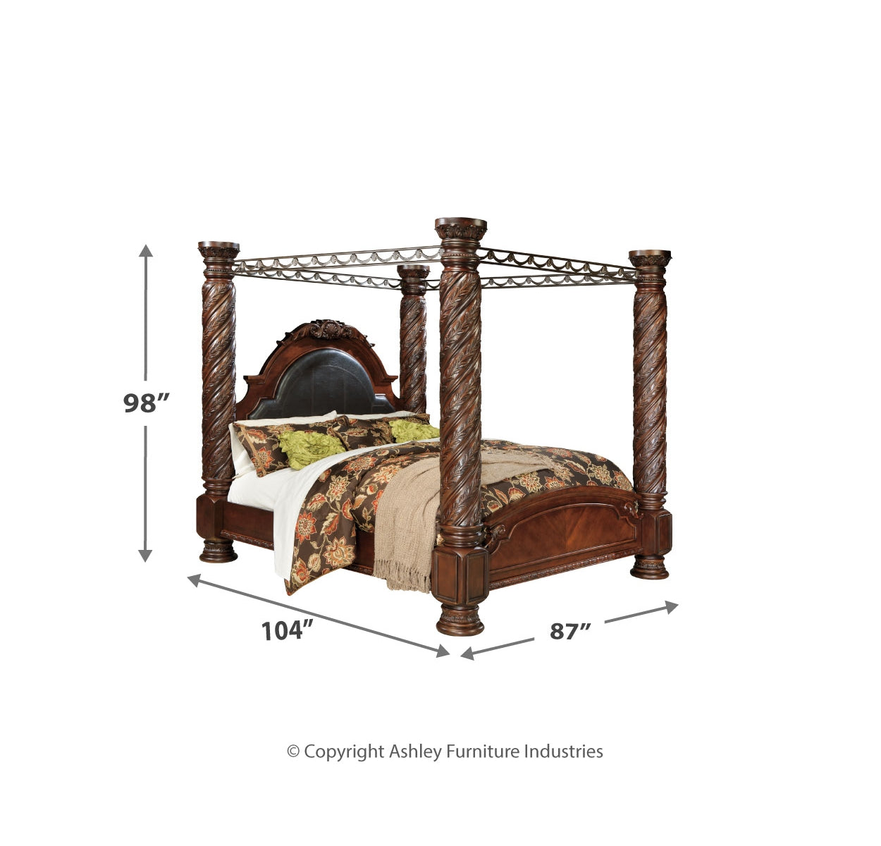 North Shore King Poster Bed with Canopy