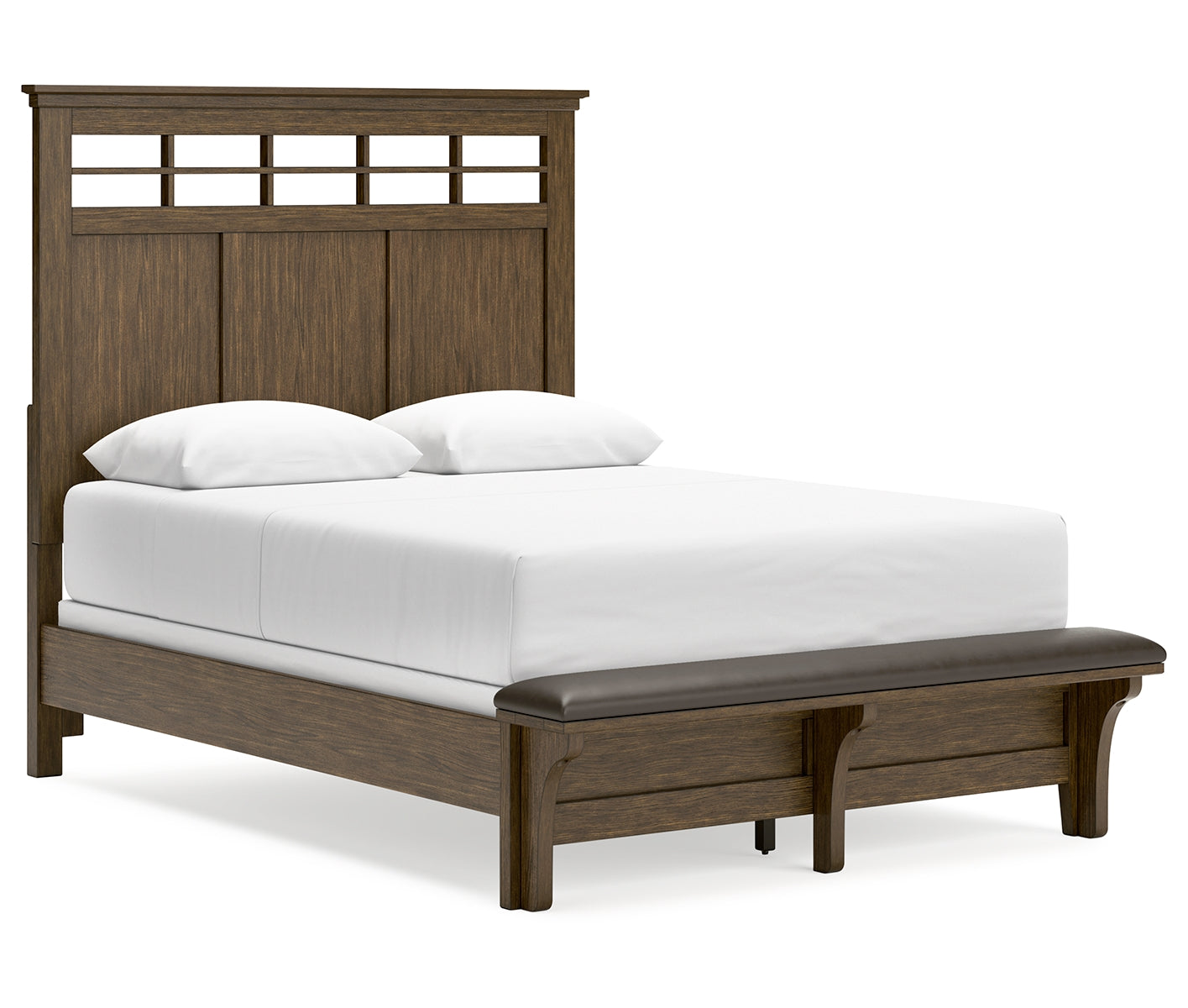 Shawbeck Queen Panel Bed with 2 Nightstands