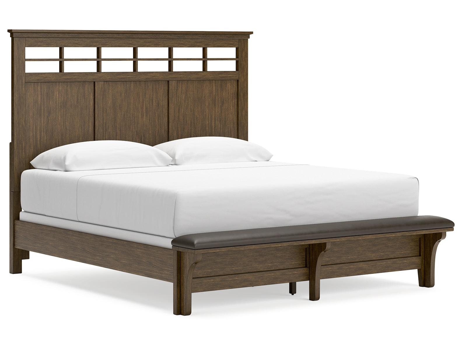 Shawbeck King Panel Bed with 2 Nightstands