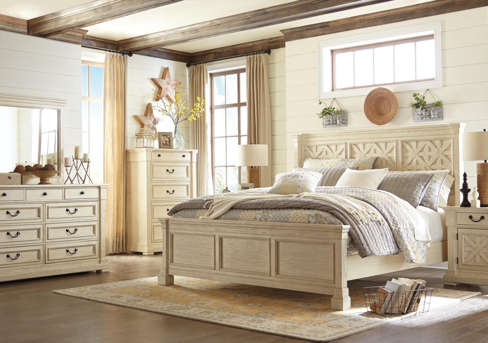 Bolanburg Bed with 2 Nightstands