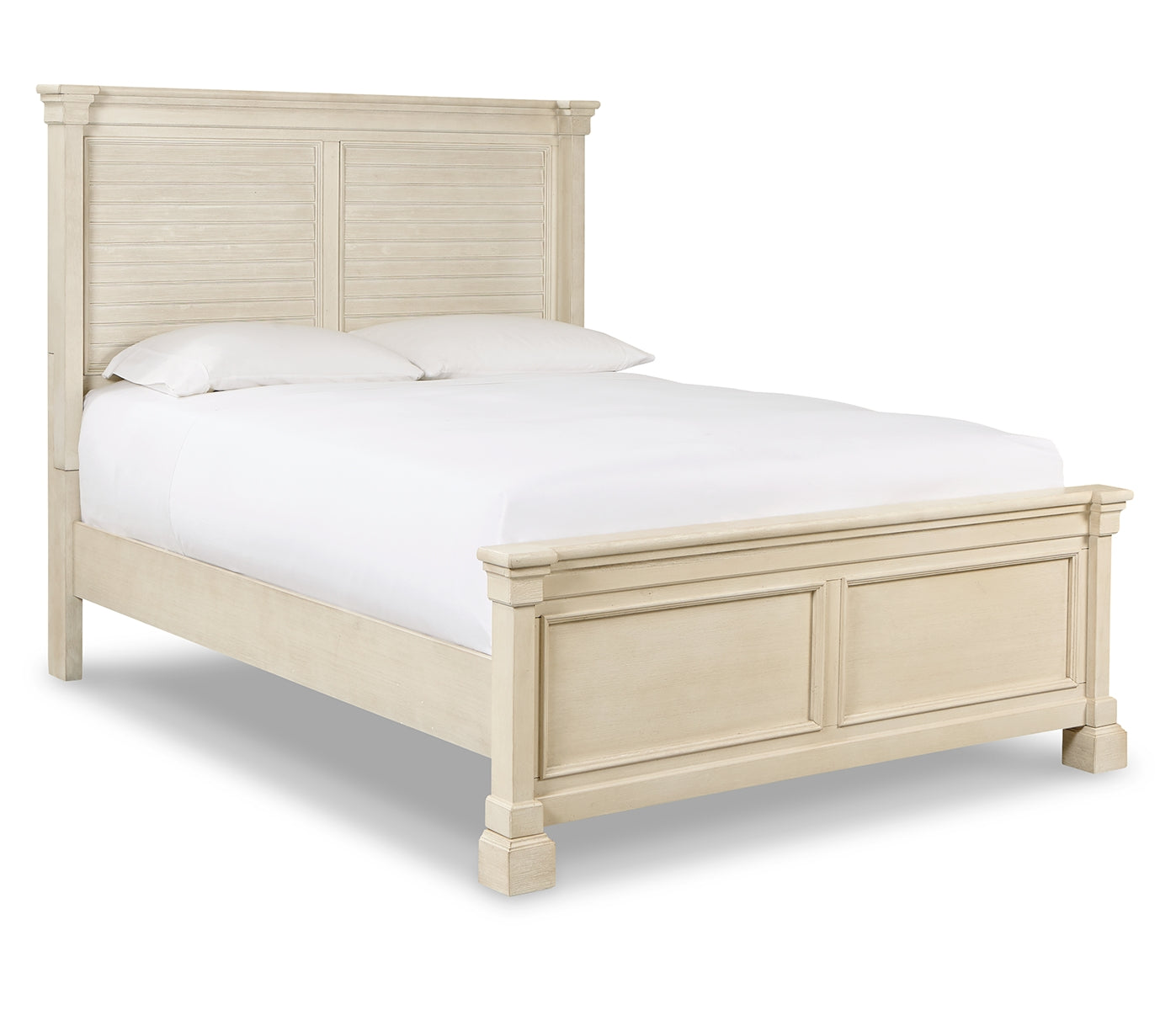 Bolanburg Queen Panel Bed with Mirrored Dresser and Chest