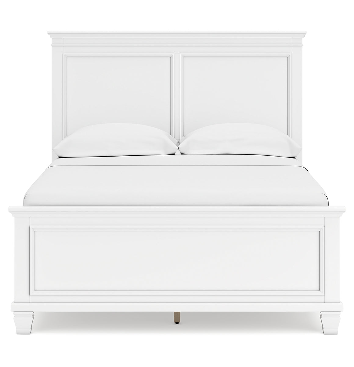 Fortman Full Panel Bed with Mirrored Dresser, Chest and Nightstand