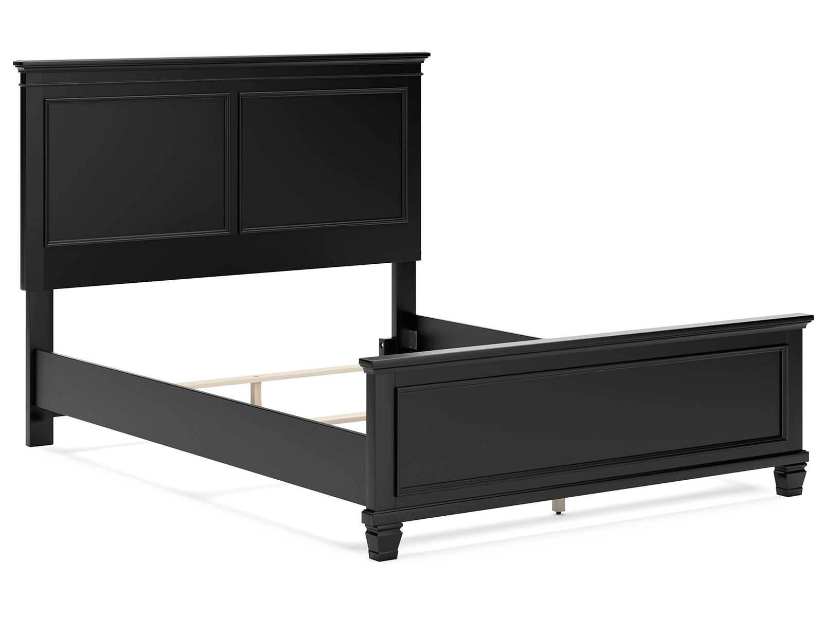 Lanolee Queen Panel Bed with Mirrored Dresser, Chest and 2 Nightstands
