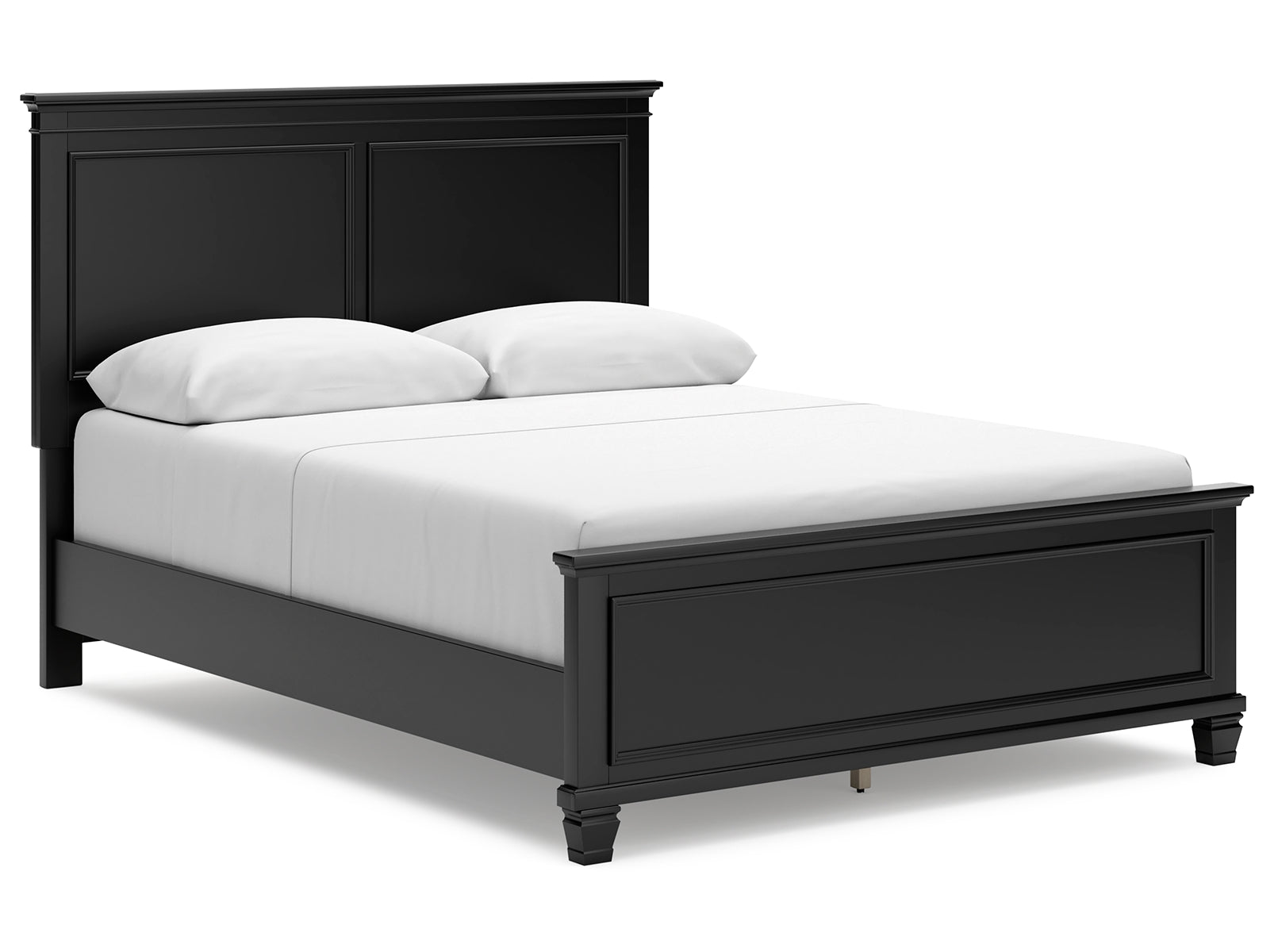 Lanolee Queen Panel Bed with Mirrored Dresser