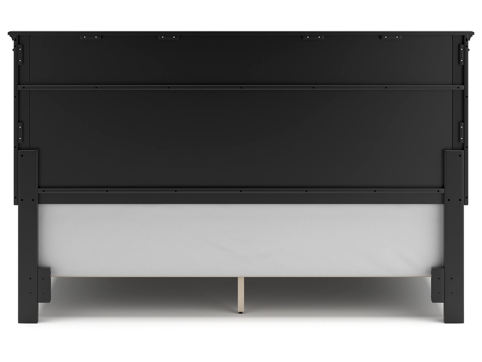 Lanolee King Panel Bed with Mirrored Dresser and Chest