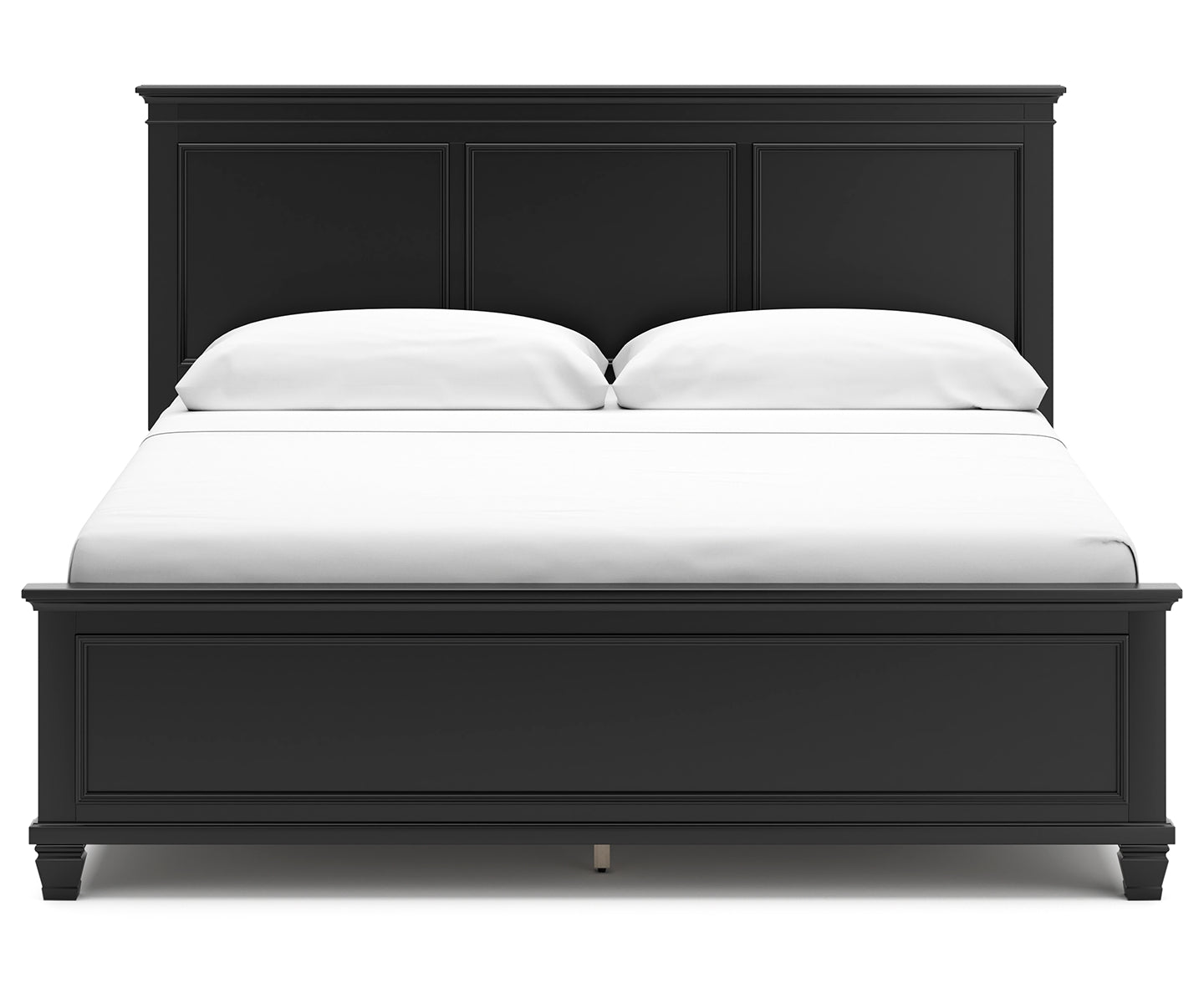 Lanolee King Panel Bed with Mirrored Dresser and 2 Nightstands