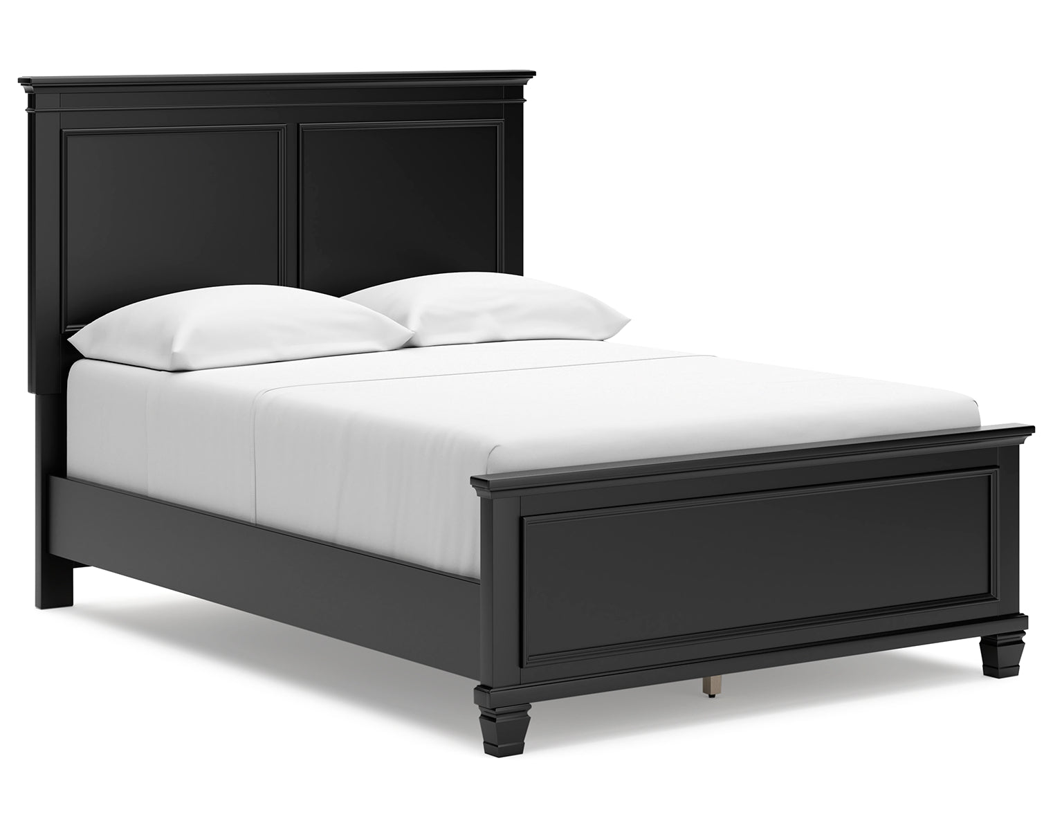 Lanolee Full Panel Bed with Mirrored Dresser and Chest