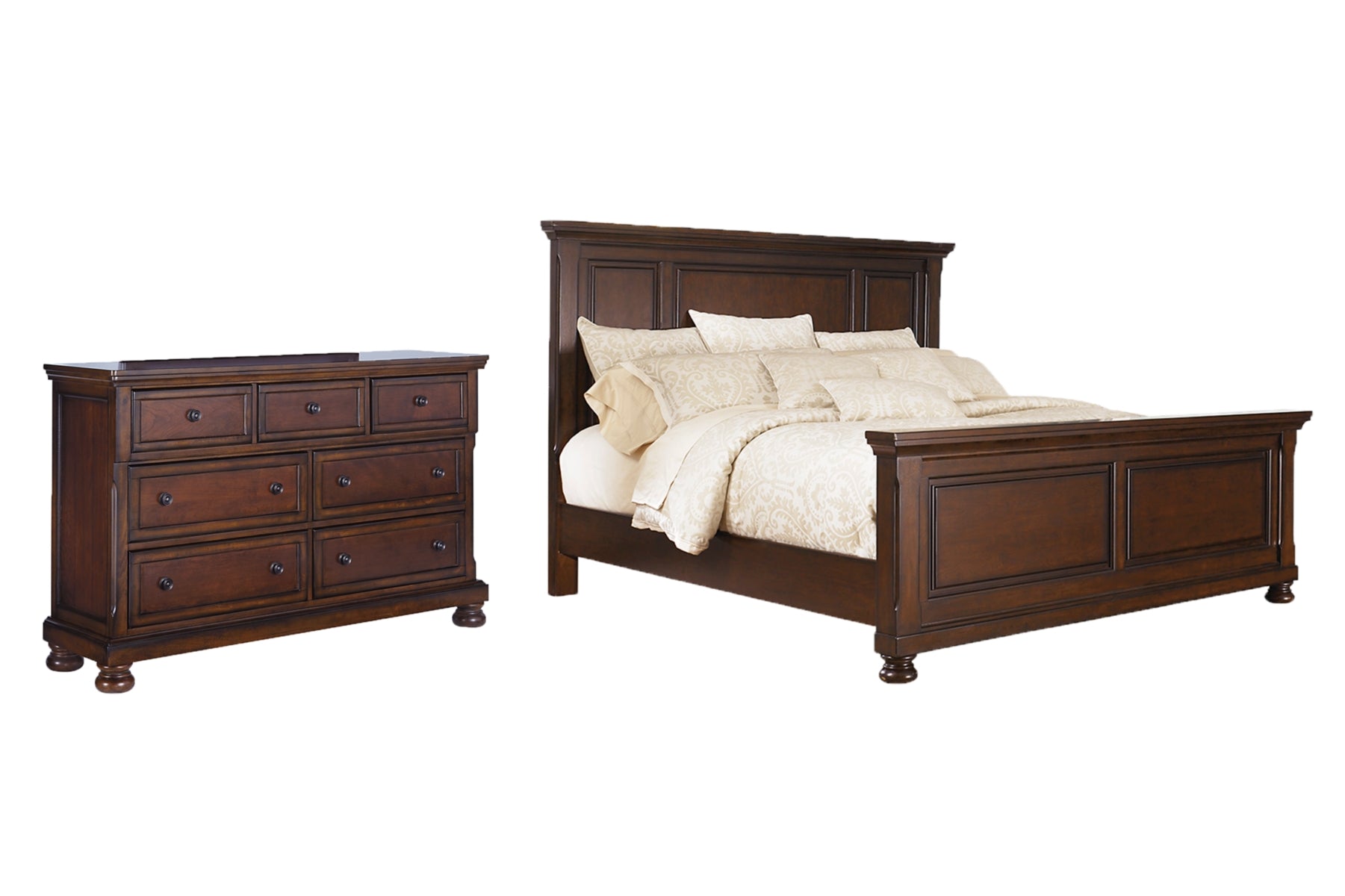 Porter King Panel Bed with Dresser