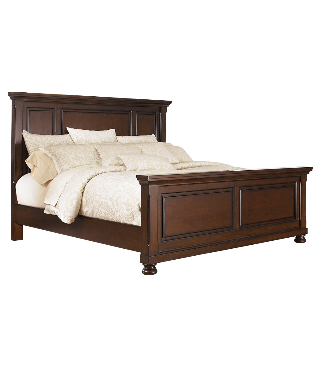 Porter Queen Panel Bed with Mirrored Dresser, Chest and 2 Nightstands