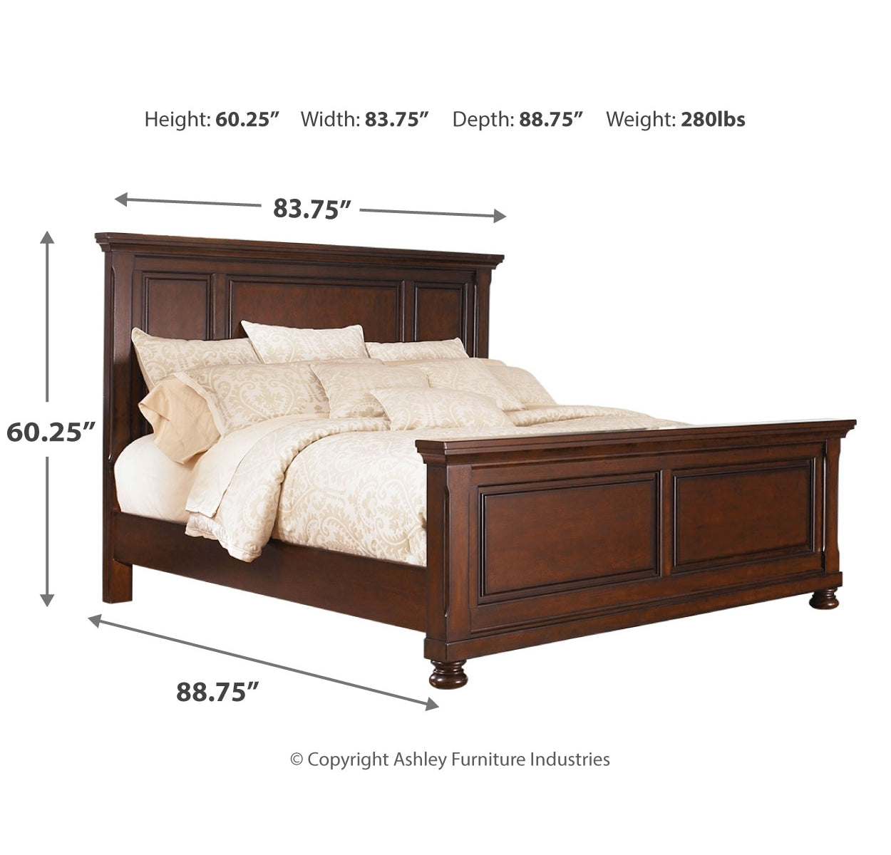 Porter King Panel Bed with Dresser