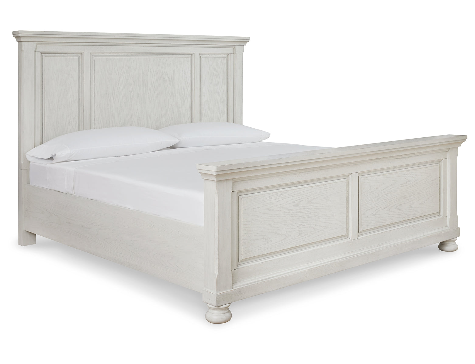 Robbinsdale King Panel Bed with Mirrored Dresser