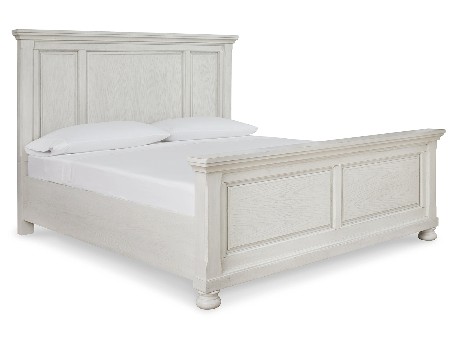 Robbinsdale Queen Panel Bed with Mirrored Dresser and 2 Nightstands