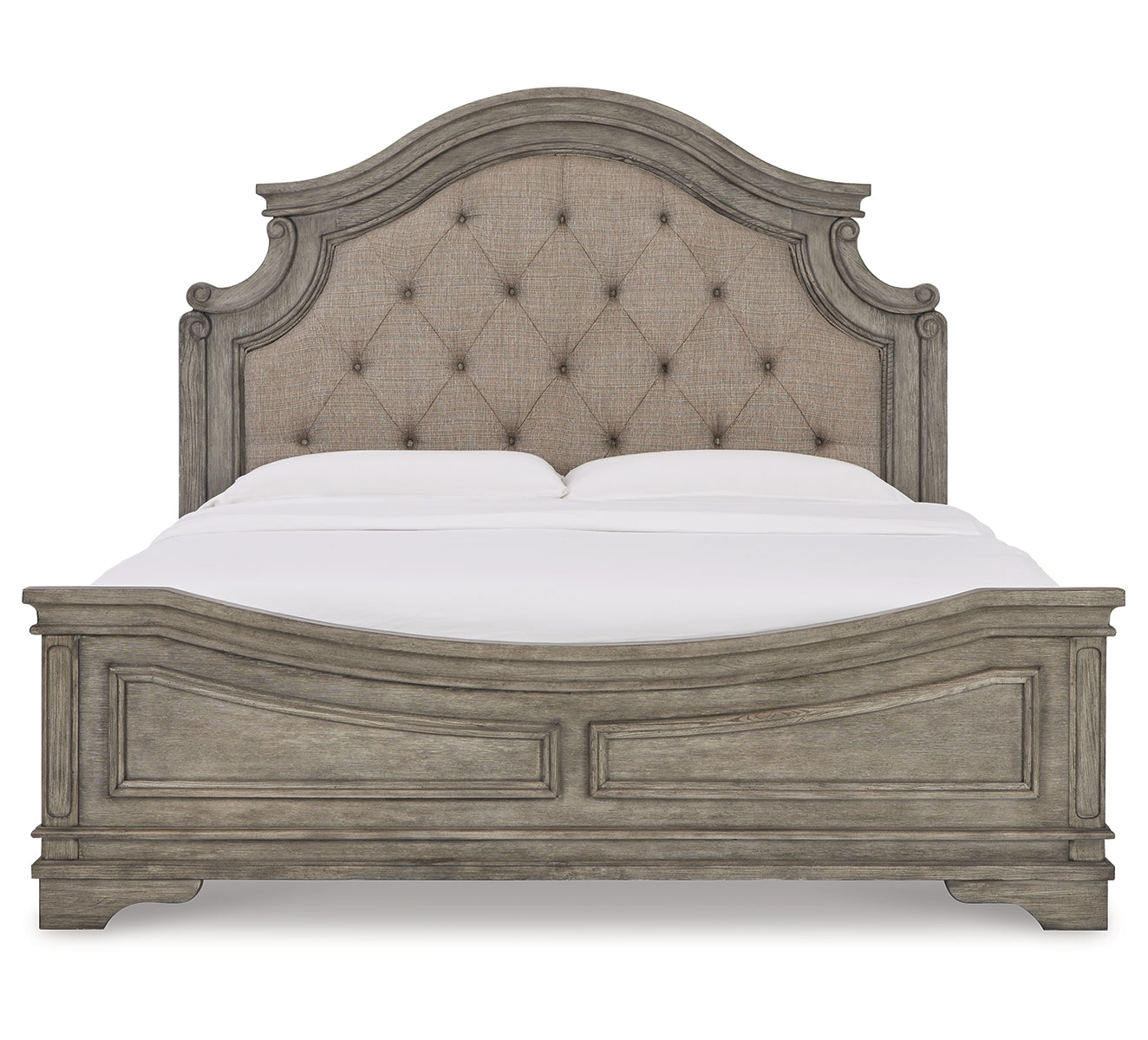 Lodenbay Queen Panel Bed with Mirrored Dresser and 2 Nightstands