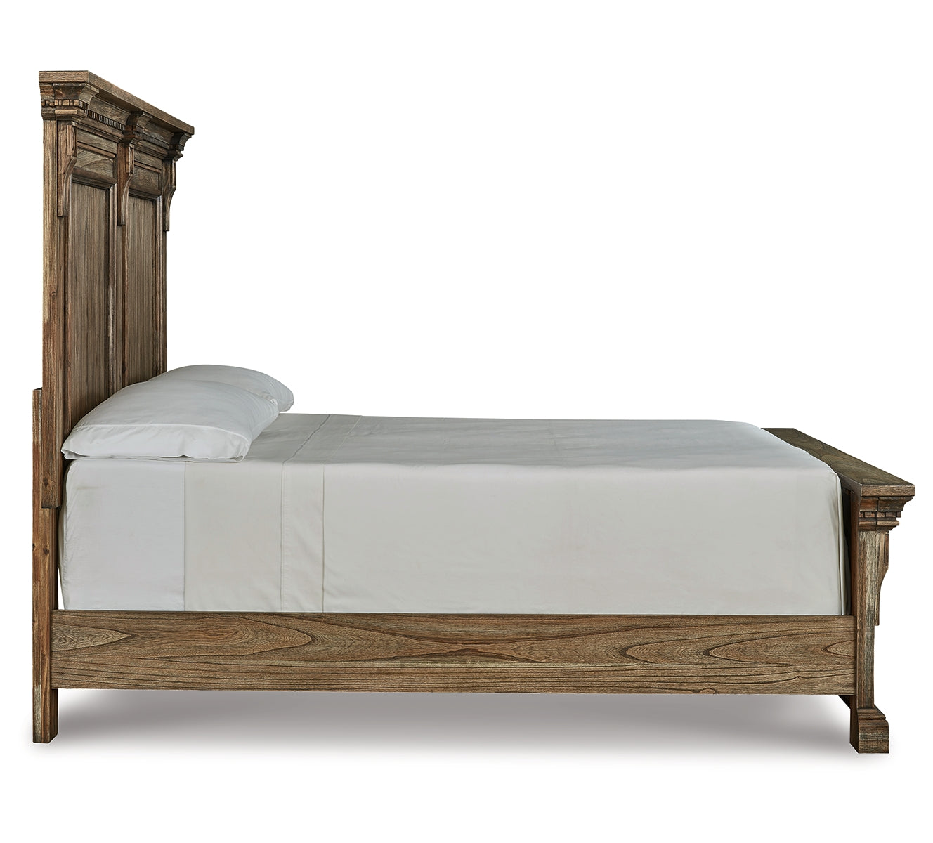 Markenburg King Panel Bed with Mirrored Dresser and 2 Nightstands
