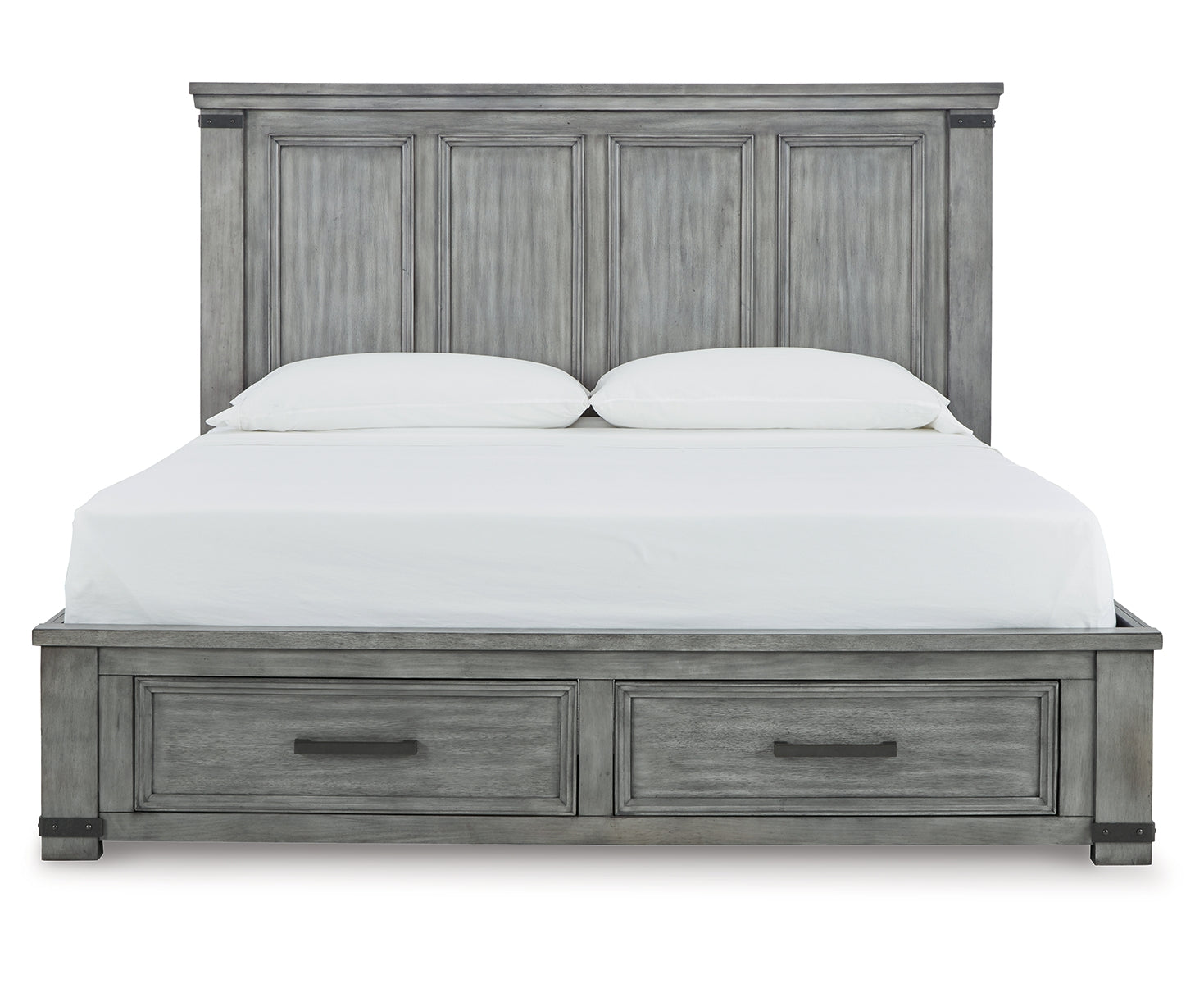 Russelyn King Storage Bed with Mirrored Dresser, Chest and Nightstand