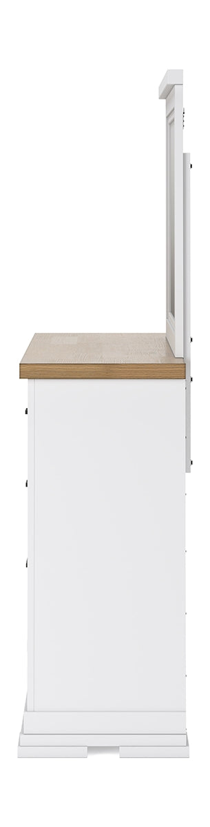 Ashbryn Queen Panel Storage Bed with Mirrored Dresser