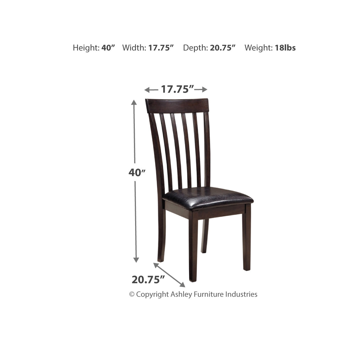 Hammis 2-Piece Dining Room Chair