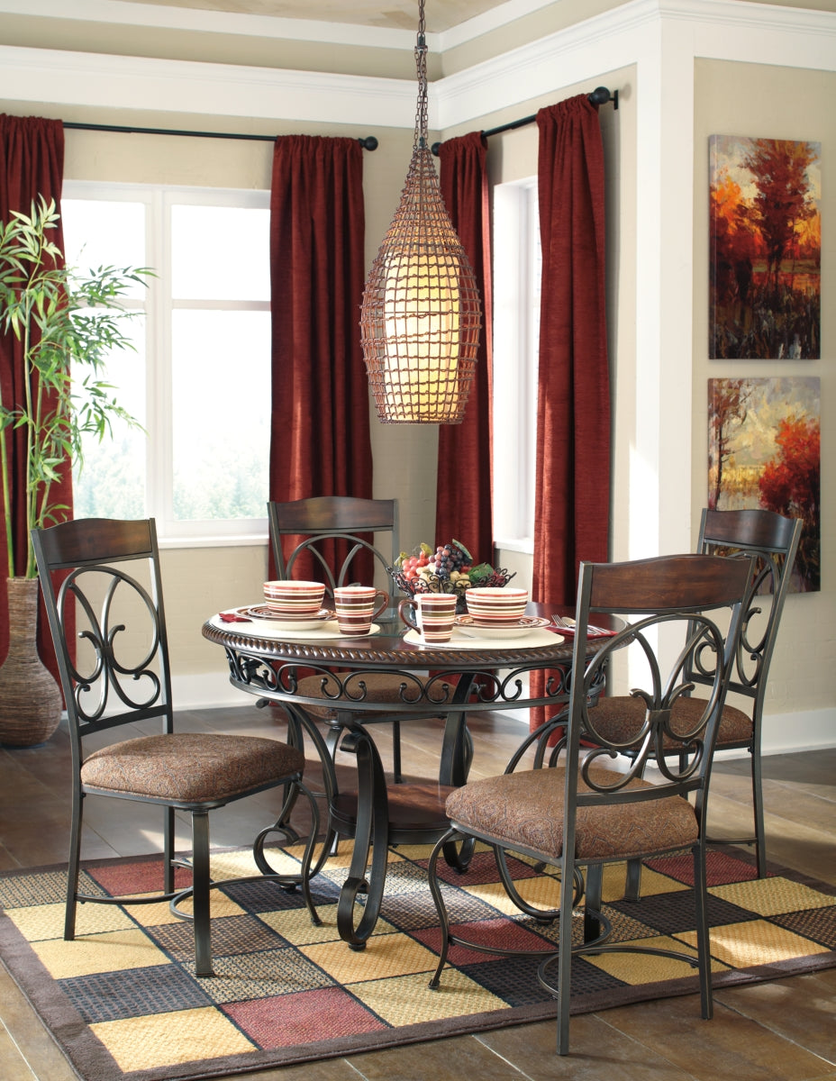 Glambrey Dining Table and 4 Chairs