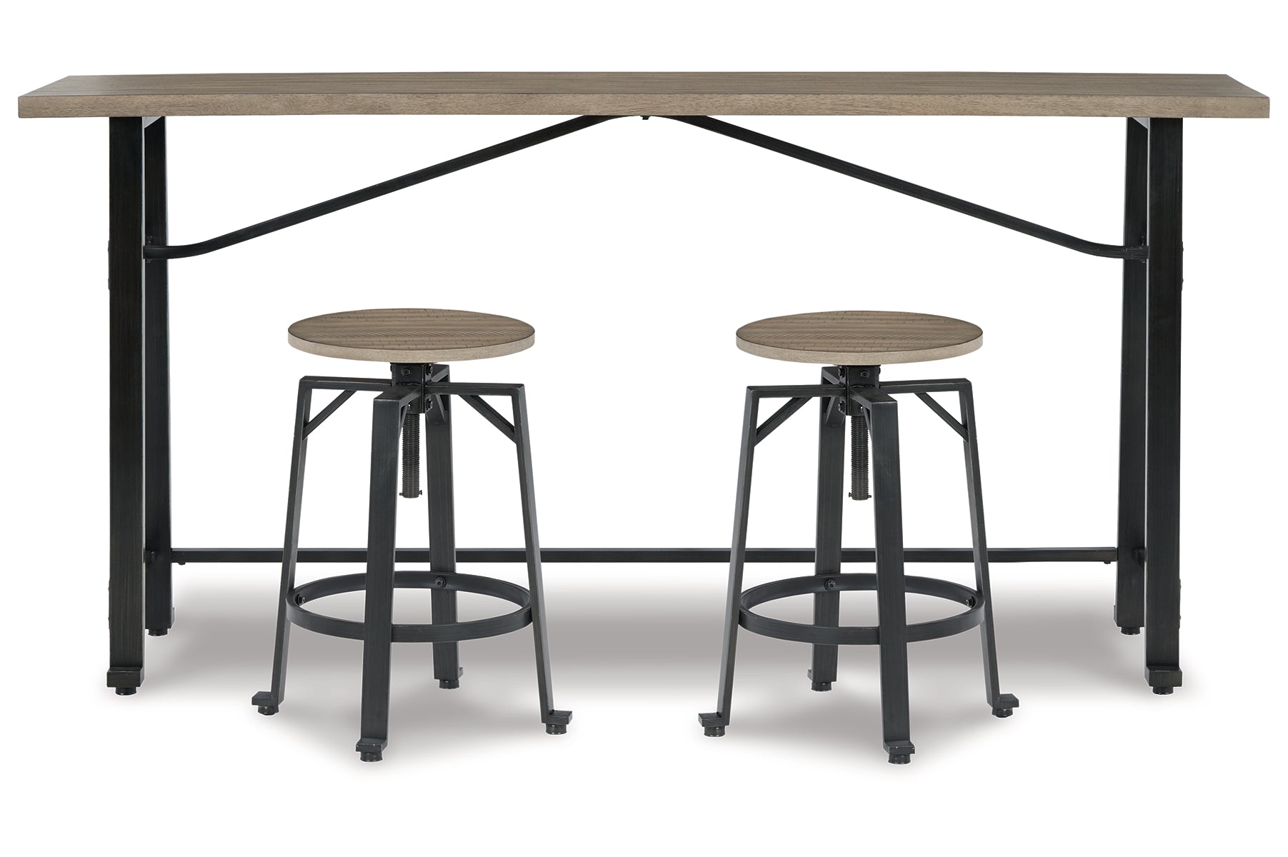 Lesterton Counter Height Dining Table and 2 Barstools