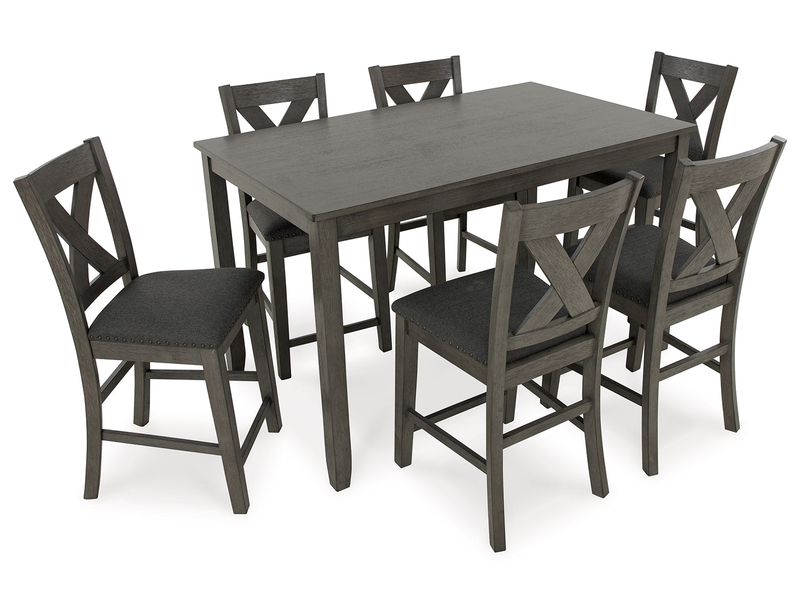 Caitbrook Counter Height Dining Table and Bar Stools (Set of 7)