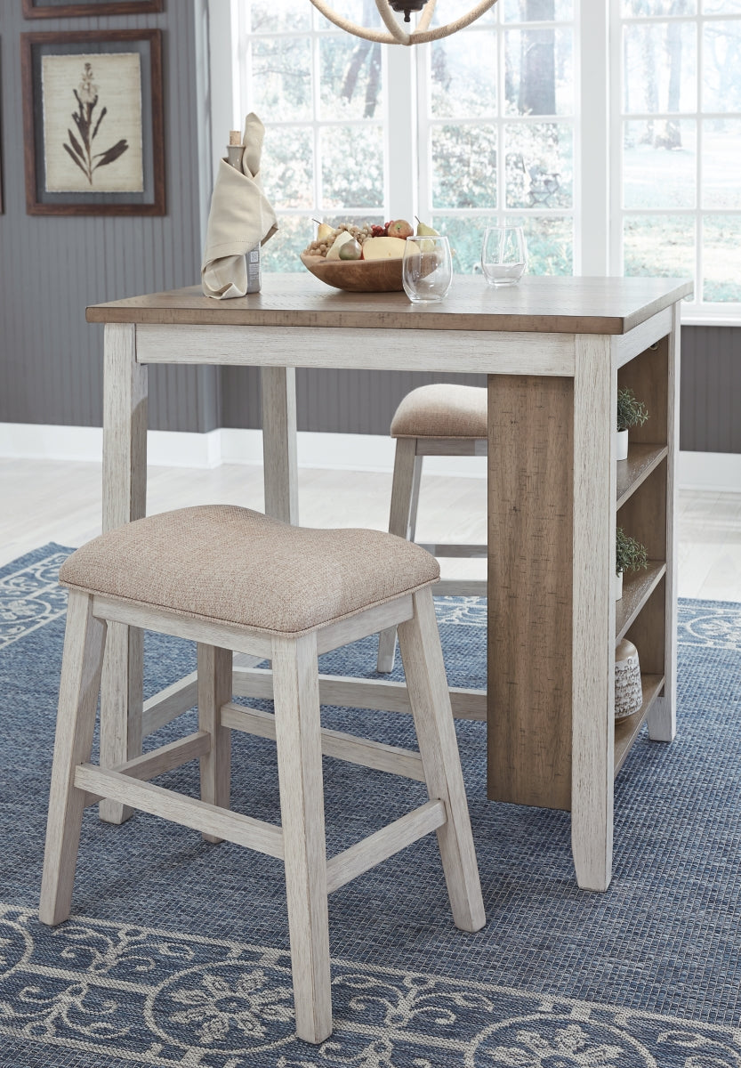 Skempton Counter Height Dining Table and Bar Stools (Set of 3)