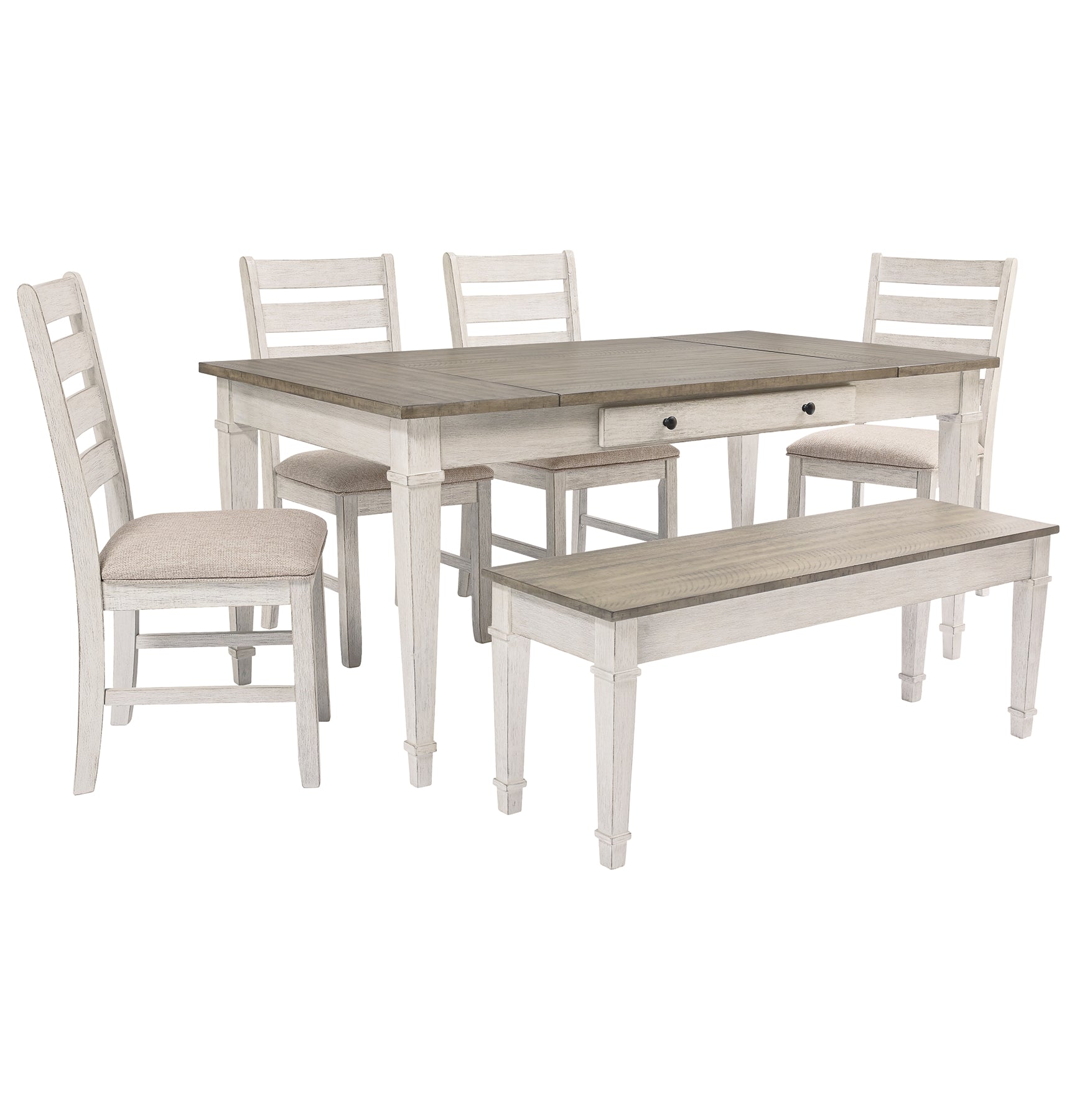 Skempton Dining Table and 4 Chairs and Bench
