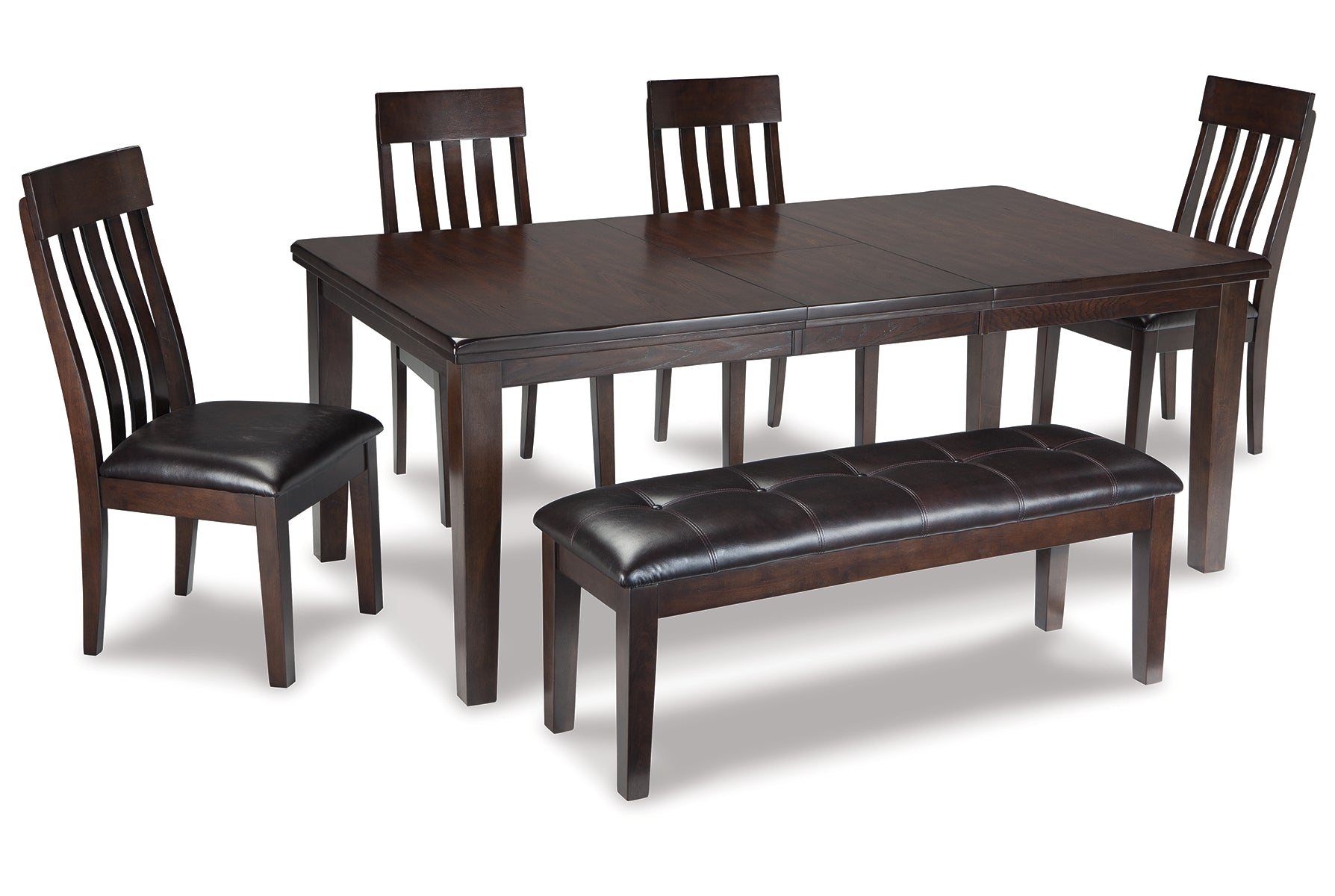 Haddigan Dining Table and 4 Chairs and Bench