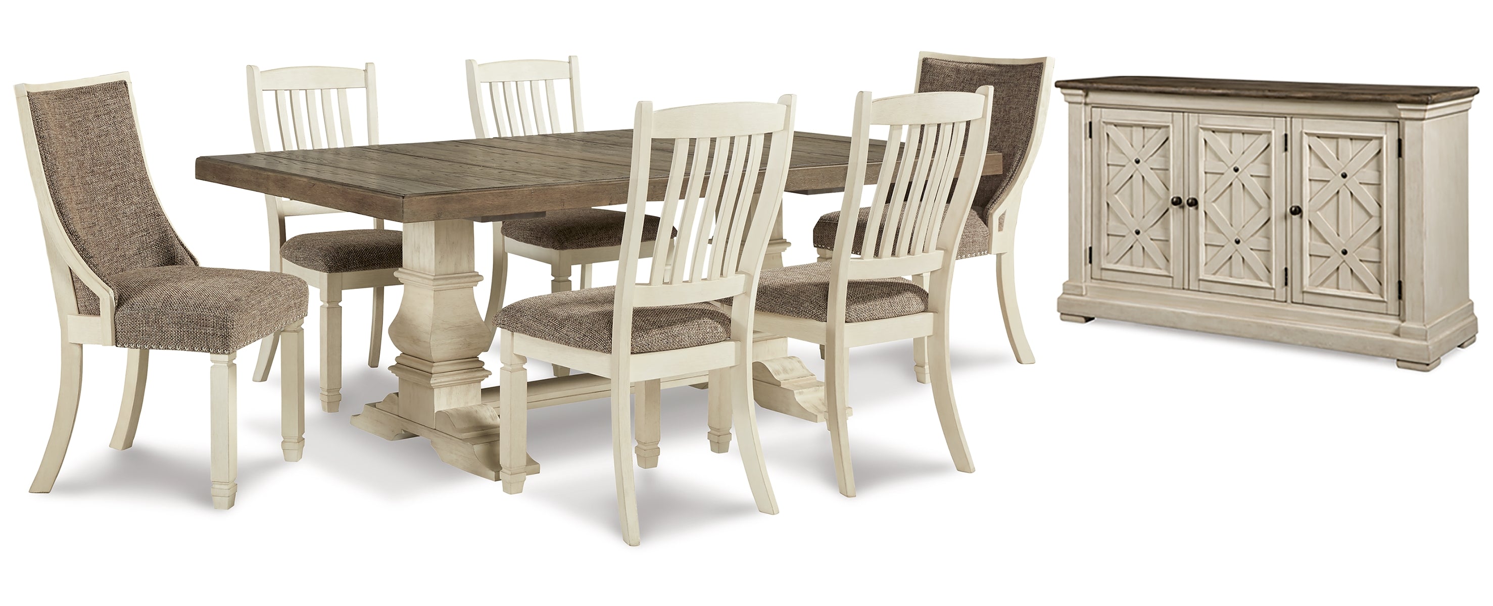 Bolanburg Dining Table and 6 Chairs with Storage