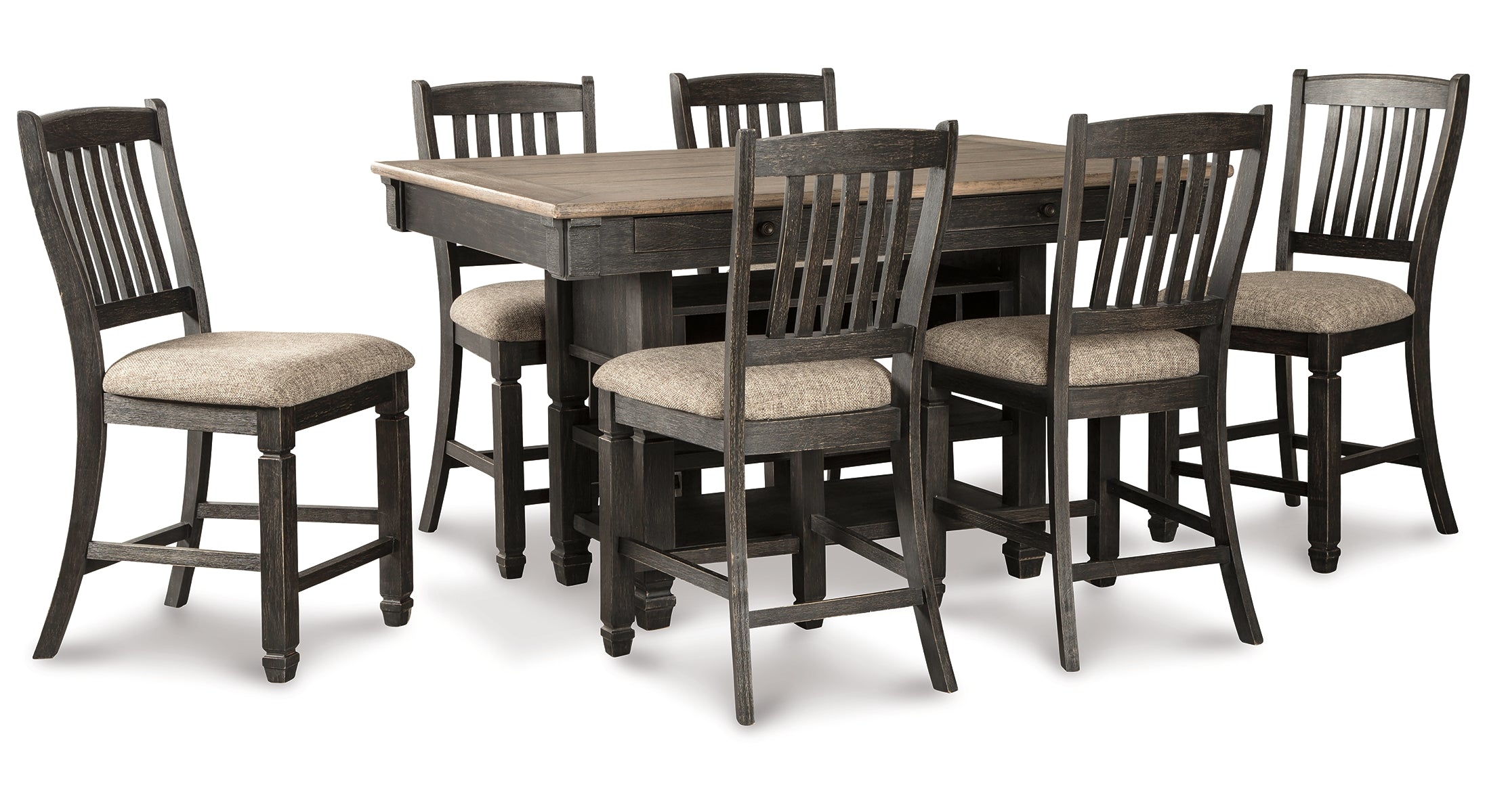 Tyler Creek Counter Height Dining Table and 6 Barstools