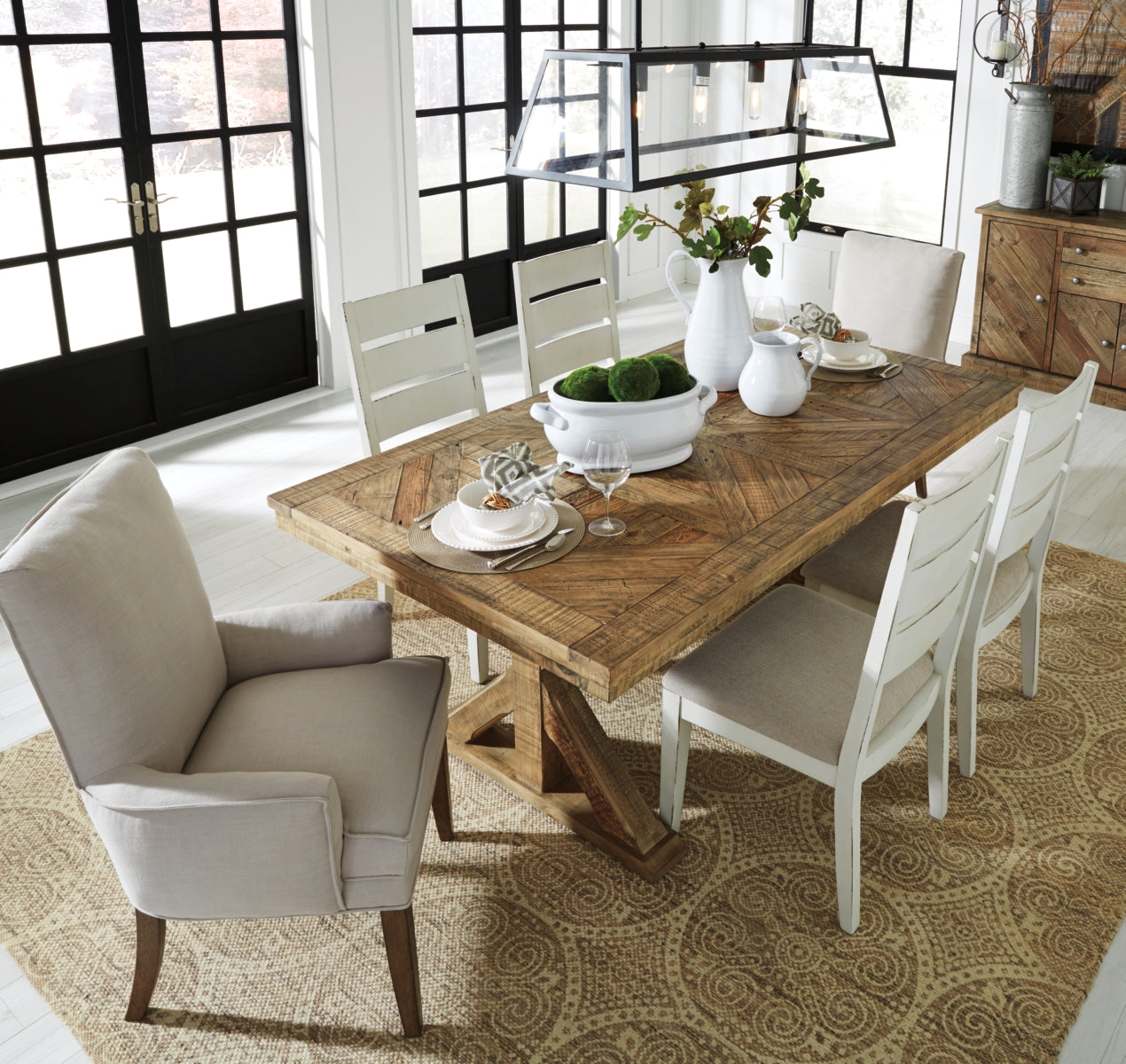 Grindleburg Dining Table and 4 Chairs