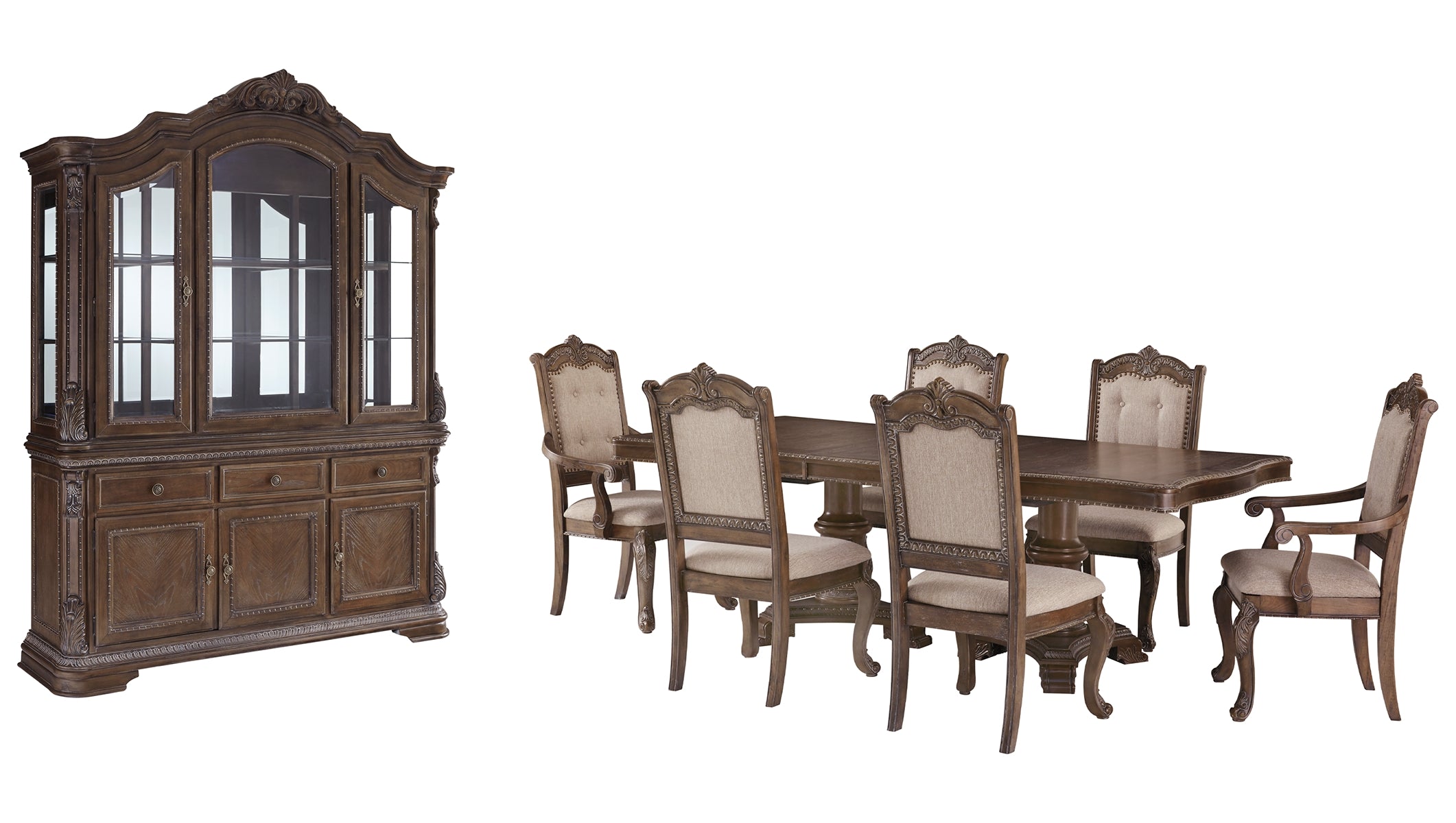 Charmond Dining Table and 6 Chairs with Storage