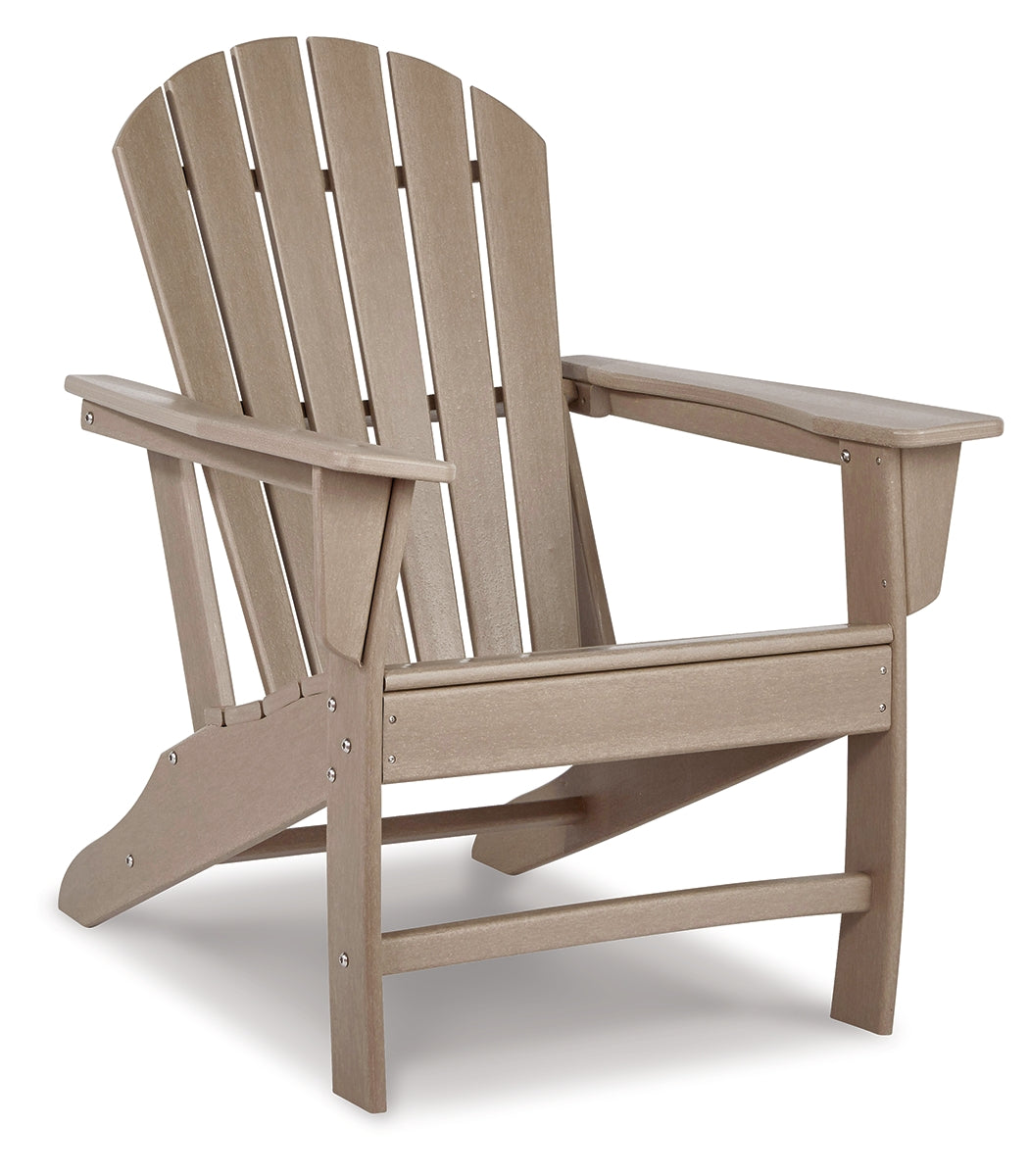 Sundown Treasure Outdoor Adirondack Chair and Ottoman with Side Table